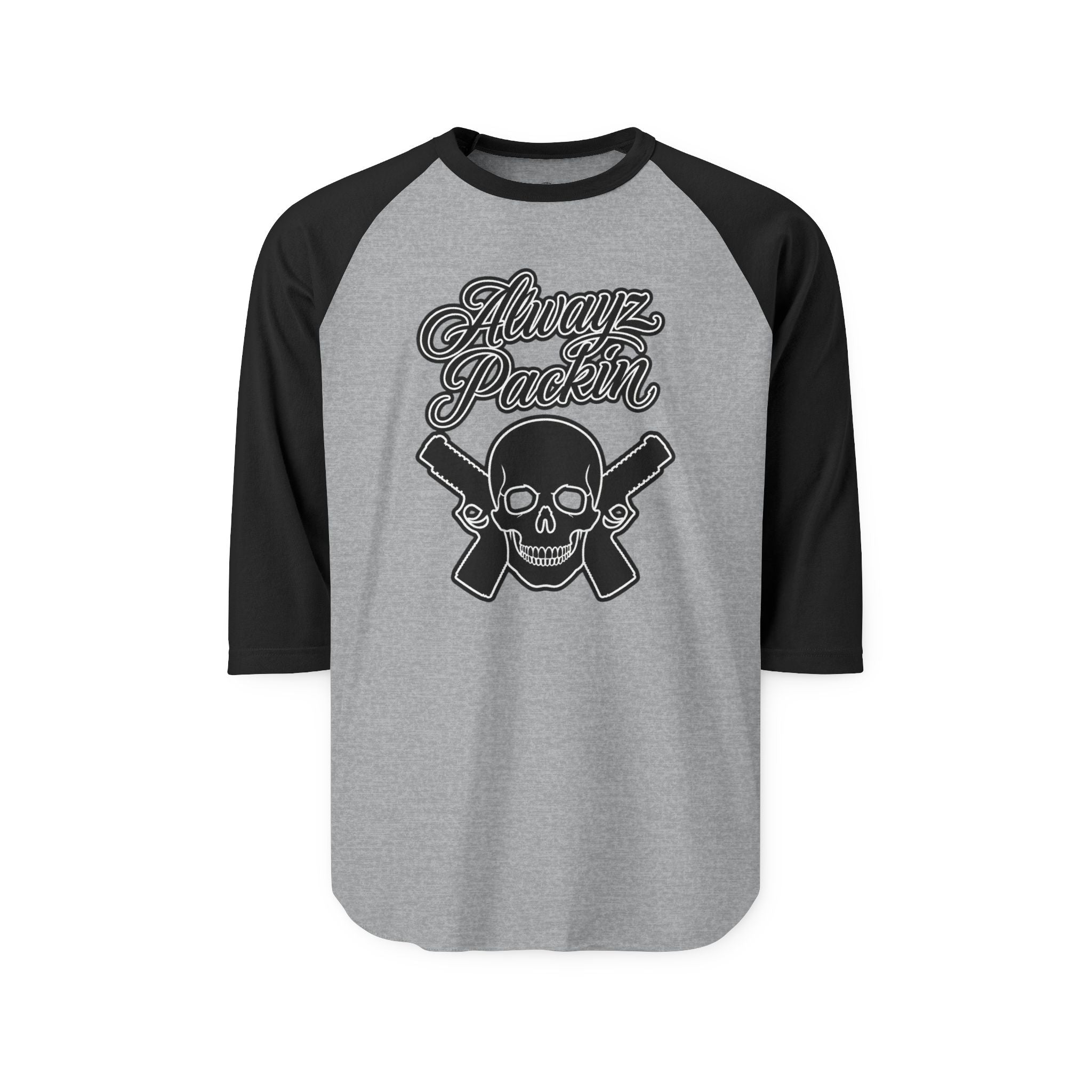 Alwayz Packin Three-Quarter Sleeve Raglan Shirt