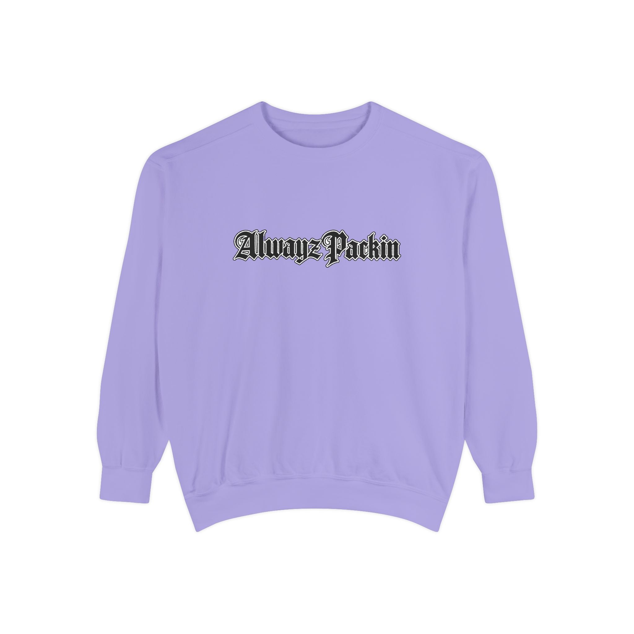 Alwayz Packin Front/ Skull and Guns with Rocker Back Sweatshirt