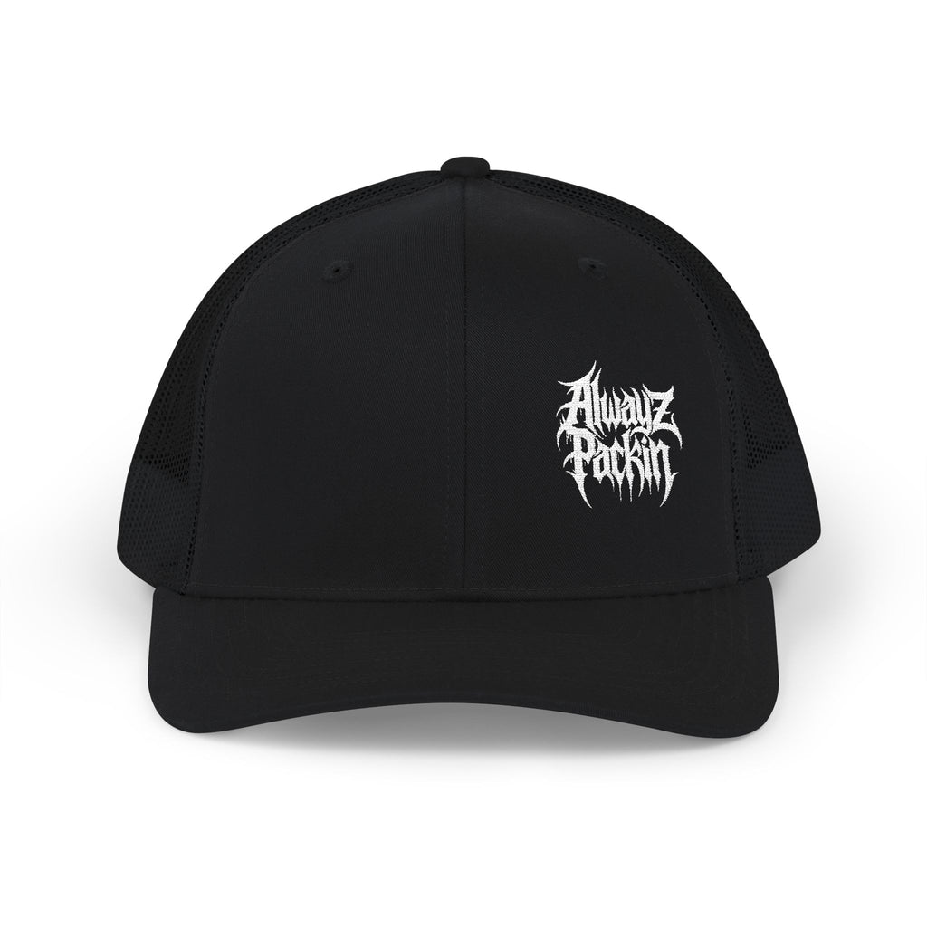 Embroidered Alwayz Packin Heavy Metal Print
