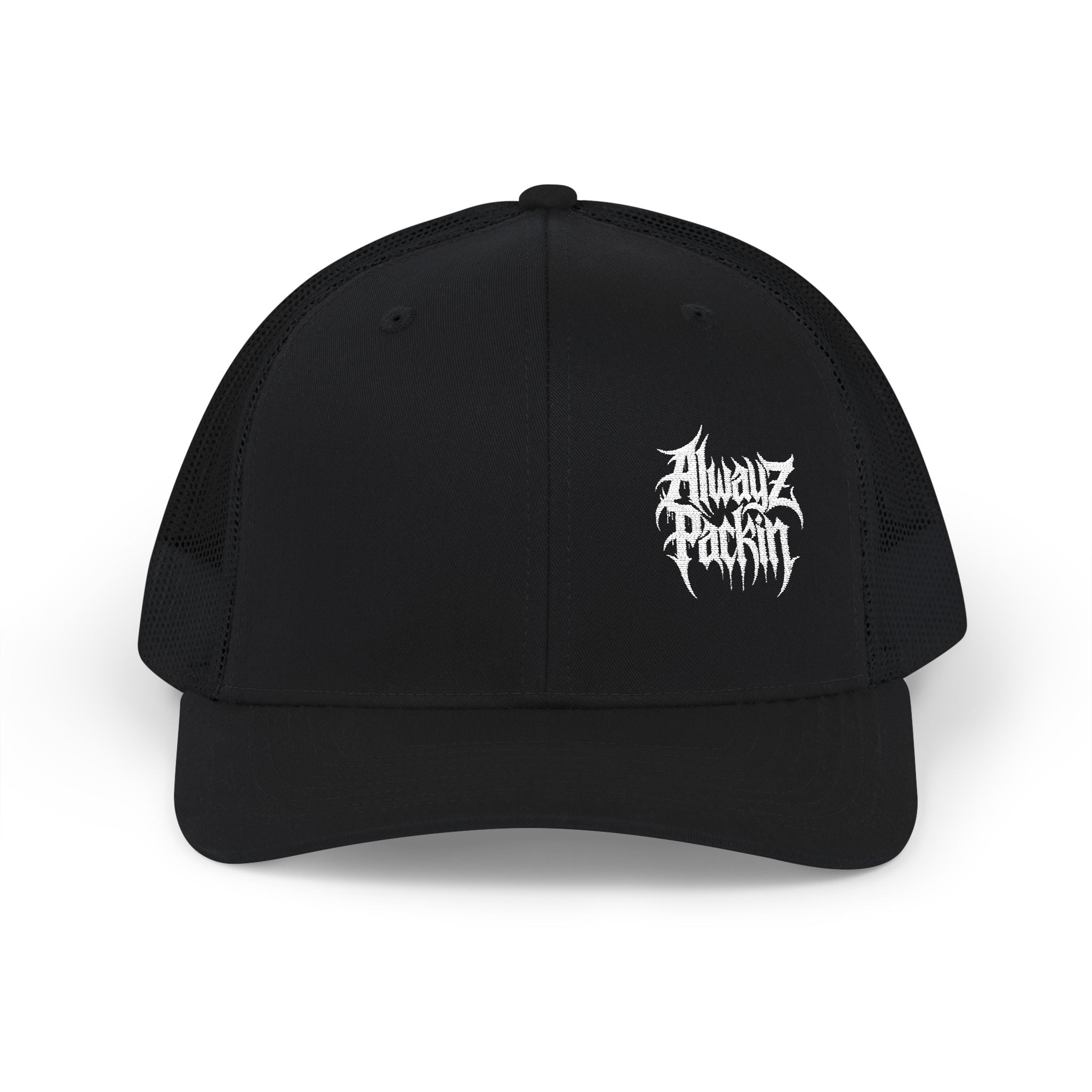Embroidered Alwayz Packin Heavy Metal Print