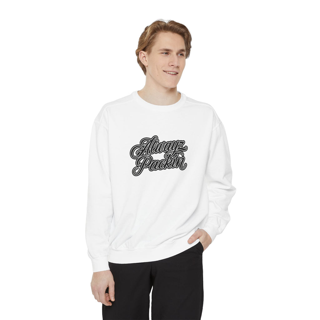Alwayz Packin Front/ Skull and Guns Back Sweatshirt