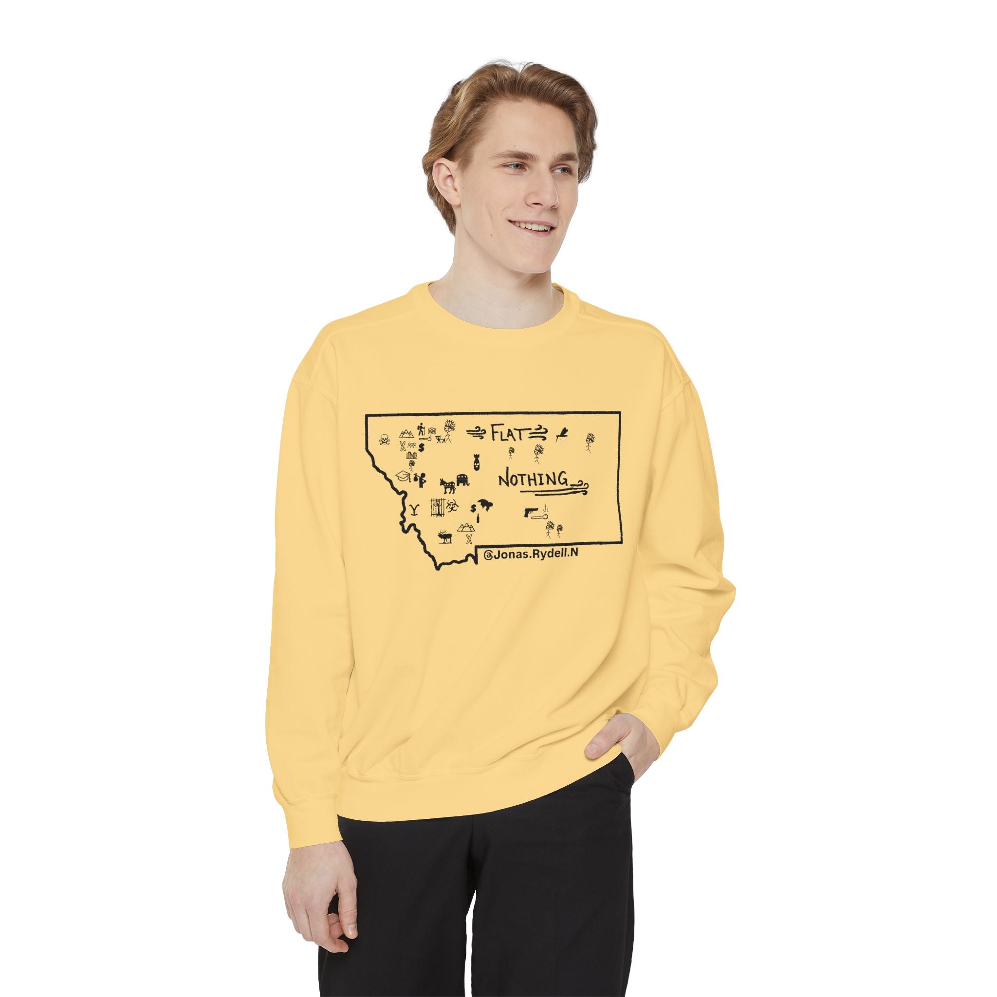 Original Montana Map Sweatshirt