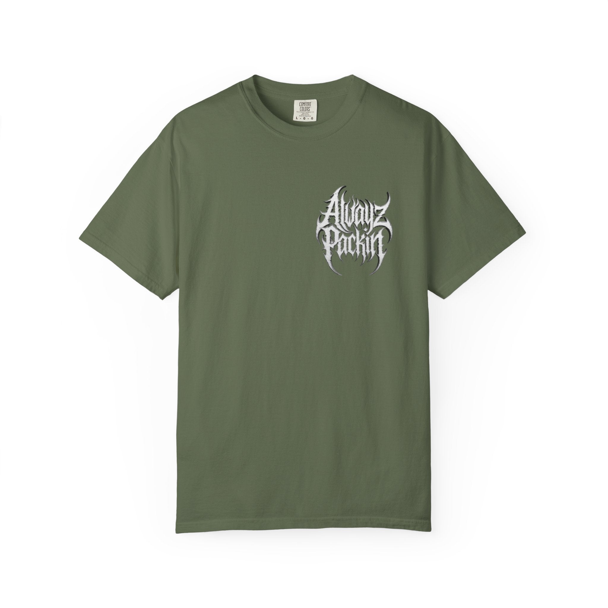 Alwayz Packin Heavy Metal Print T-Shirt