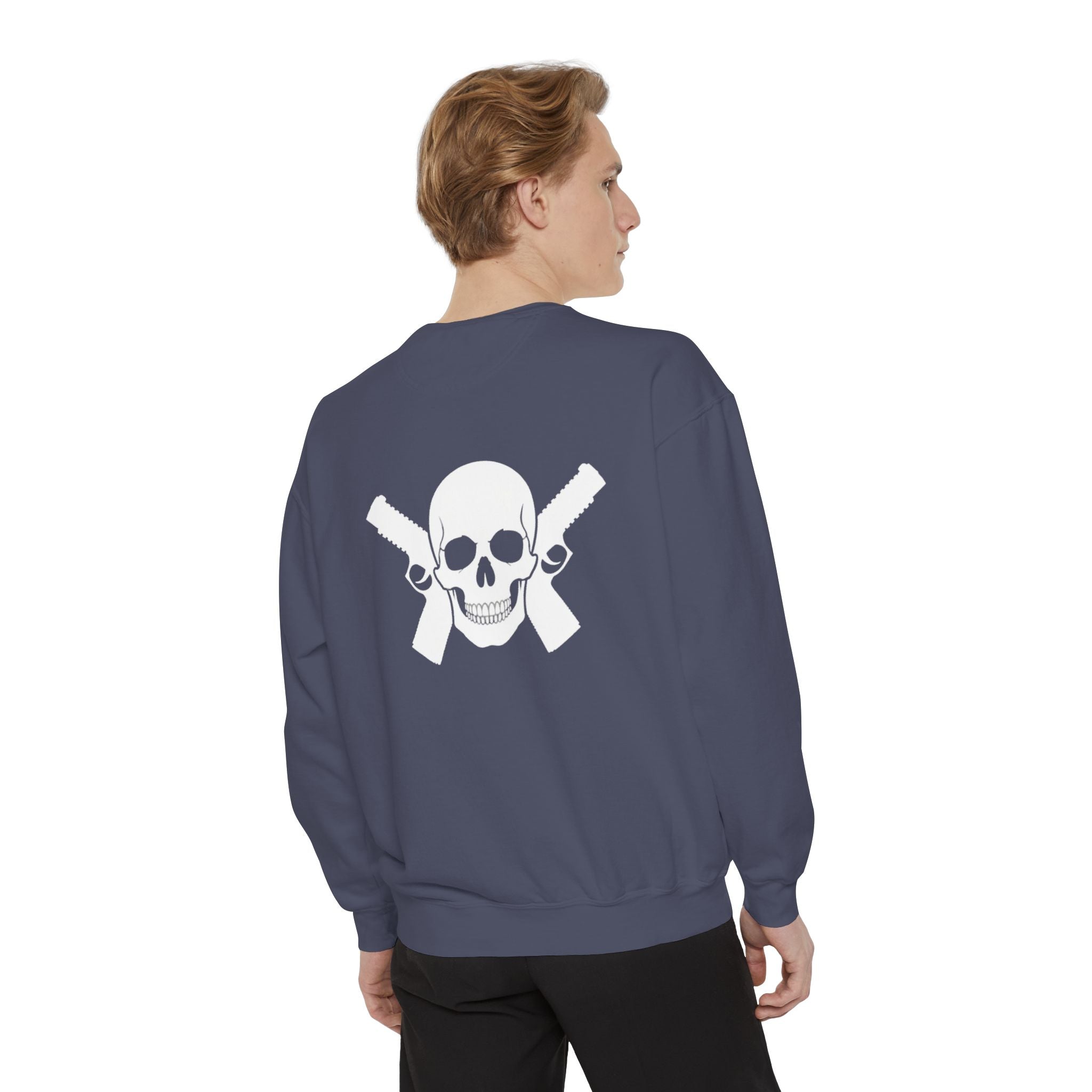 Alwayz Packin Front/ Skull and Guns Back Sweatshirt