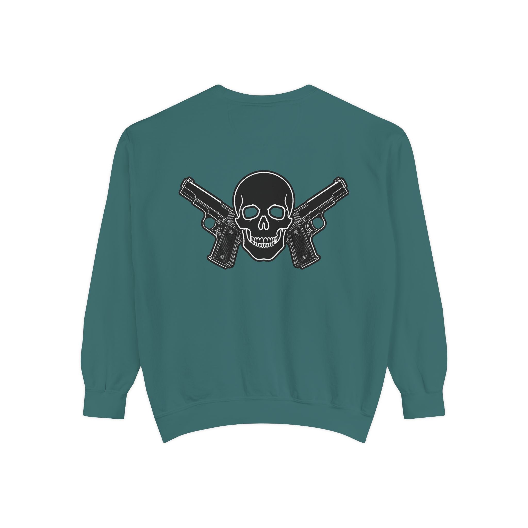 Alwayz Packin Front/ Skull and Guns Back Sweatshirt