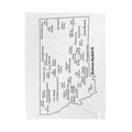 Montana Towns/ Nicknames Plush Blanket