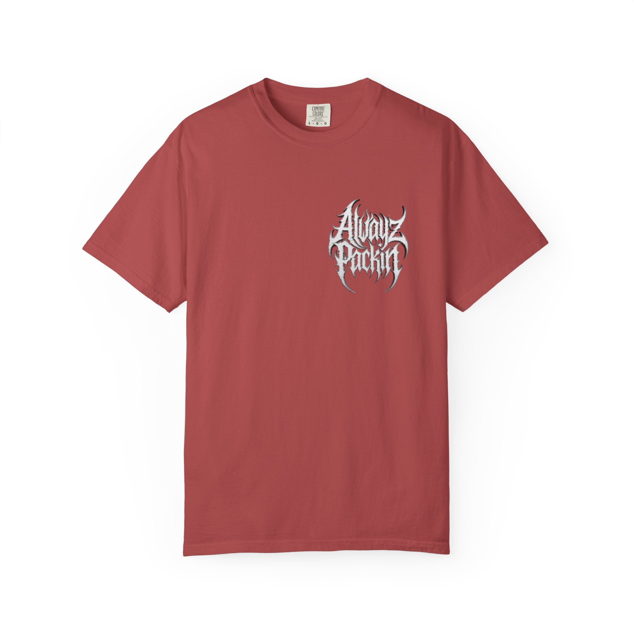 Alwayz Packin Heavy Metal Print T-Shirt