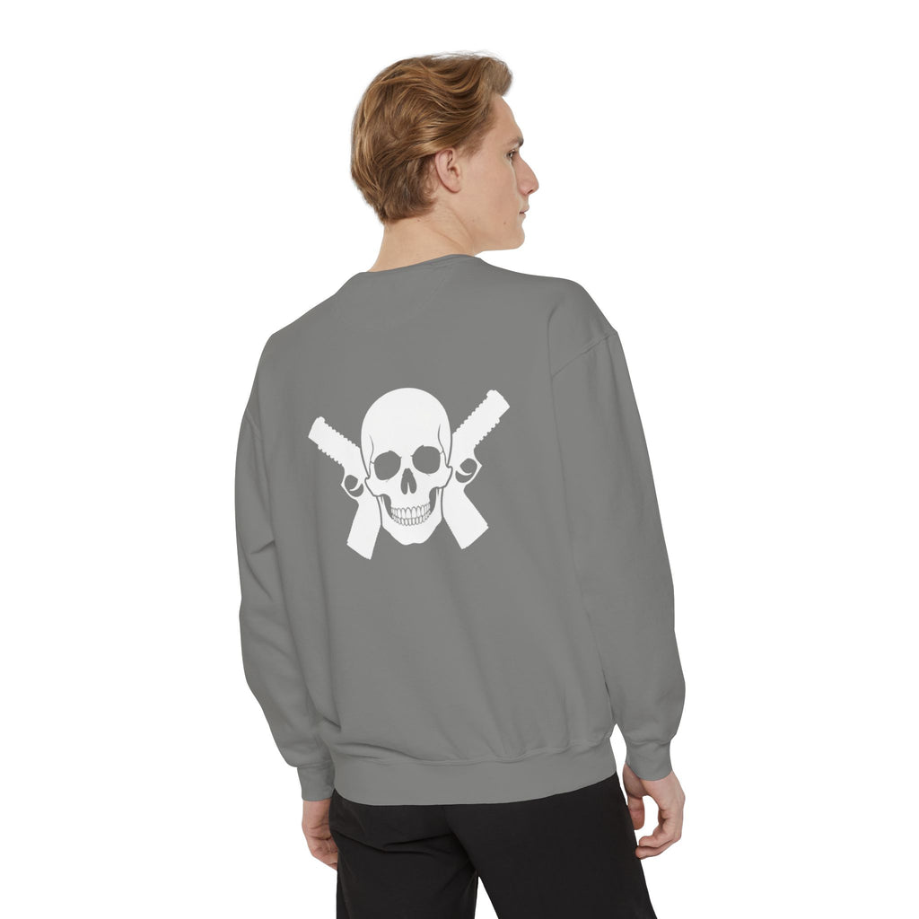 Alwayz Packin Front/ Skull and Guns Back Sweatshirt