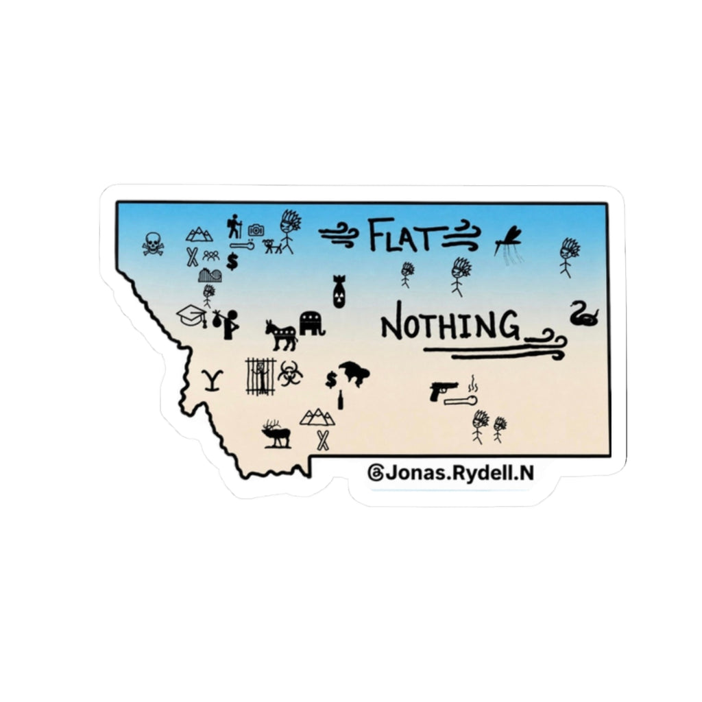 Original Montana Map Sticker