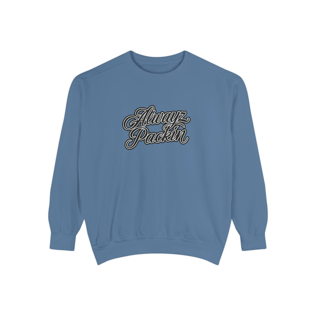 Alwayz Packin Front/ Skull and Guns Back Sweatshirt