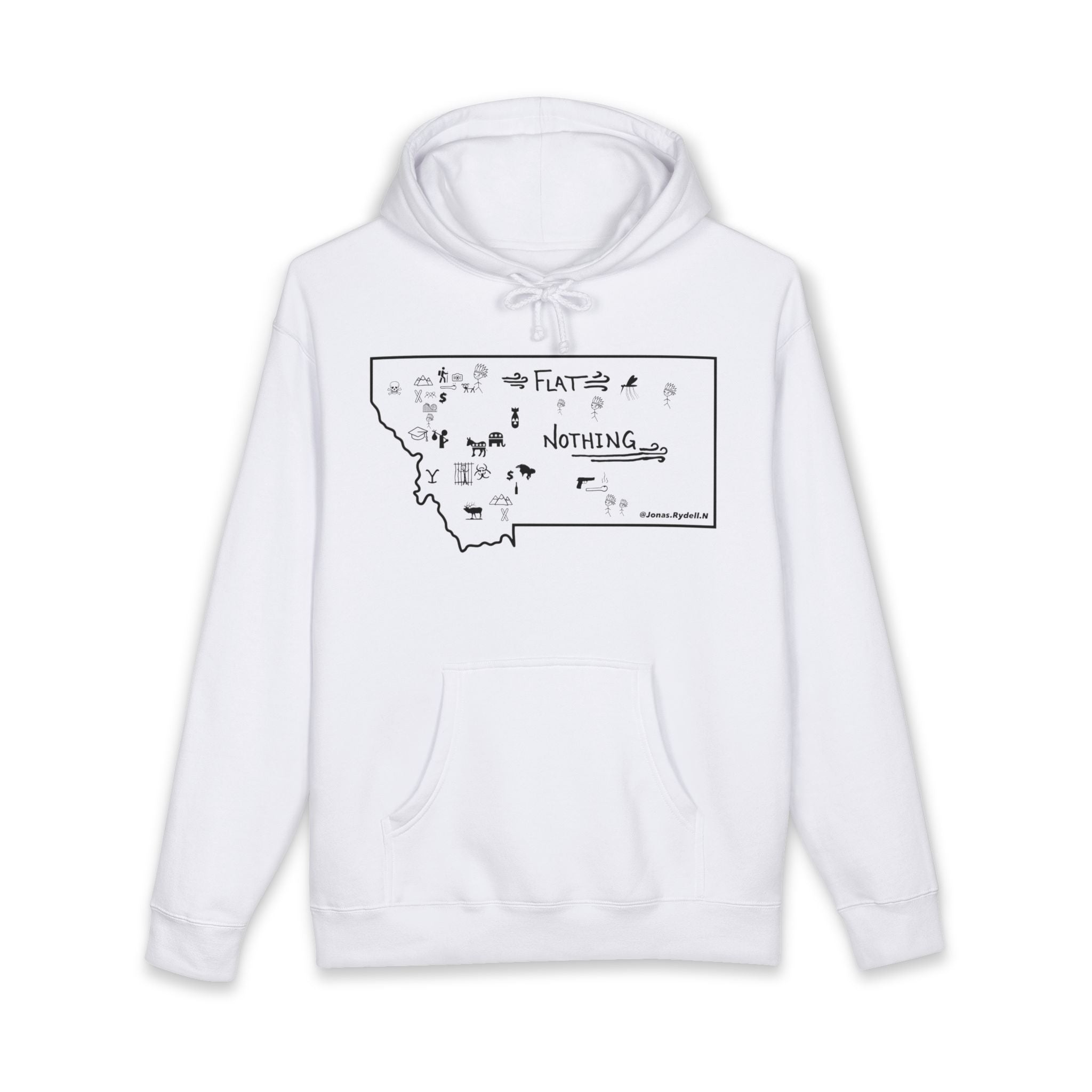 Original Montana Map Hoodie