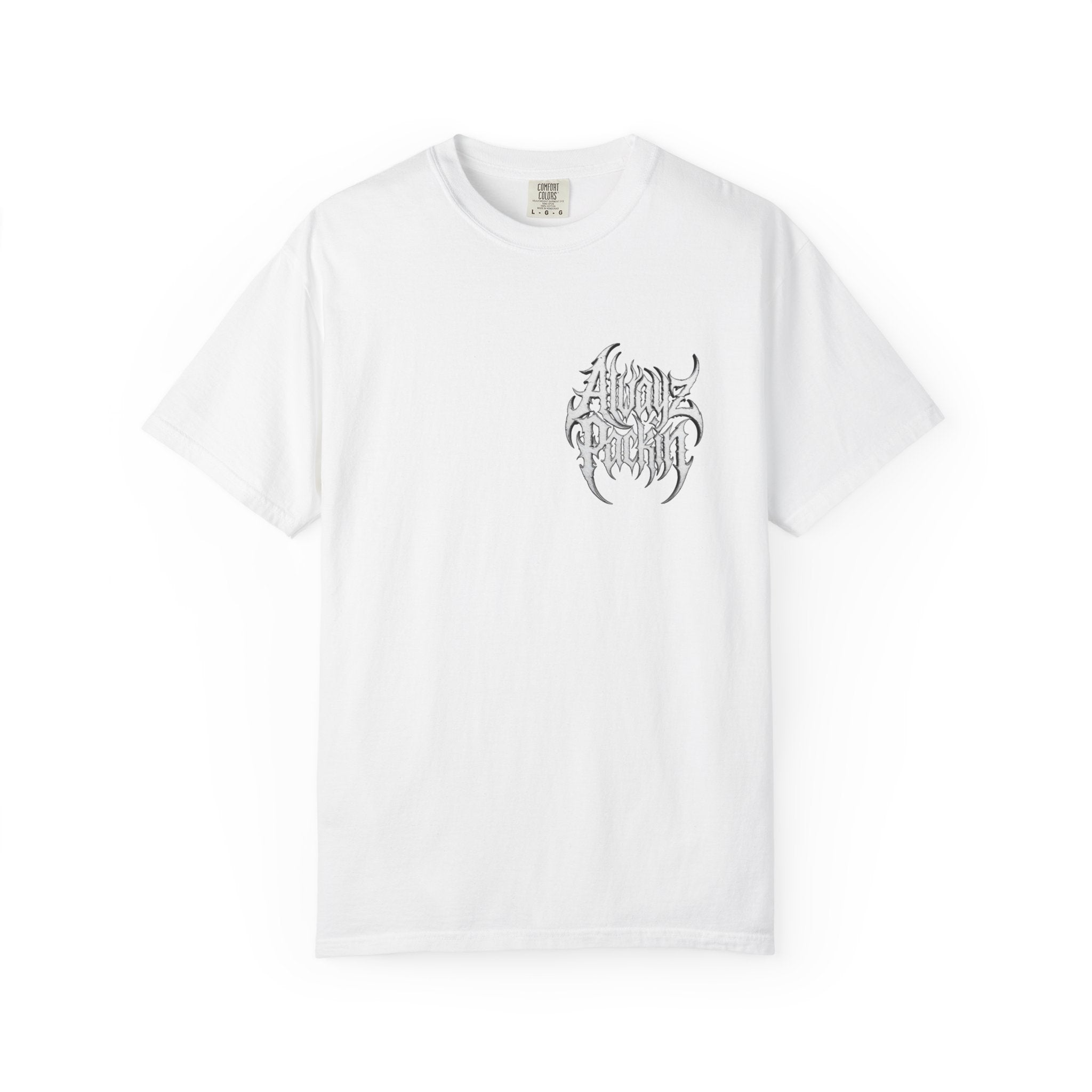 Alwayz Packin Heavy Metal Print T-Shirt