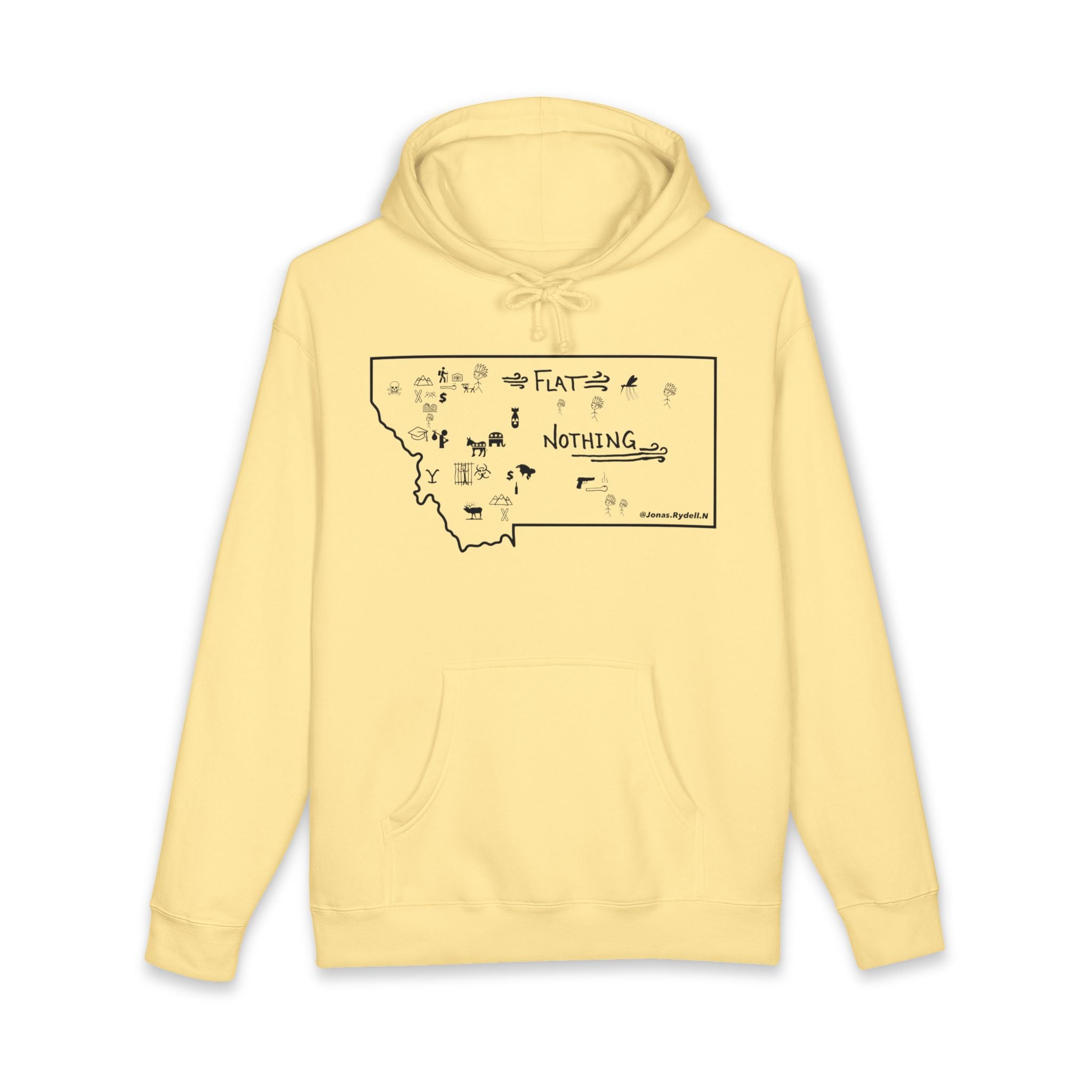 Original Montana Map Hoodie