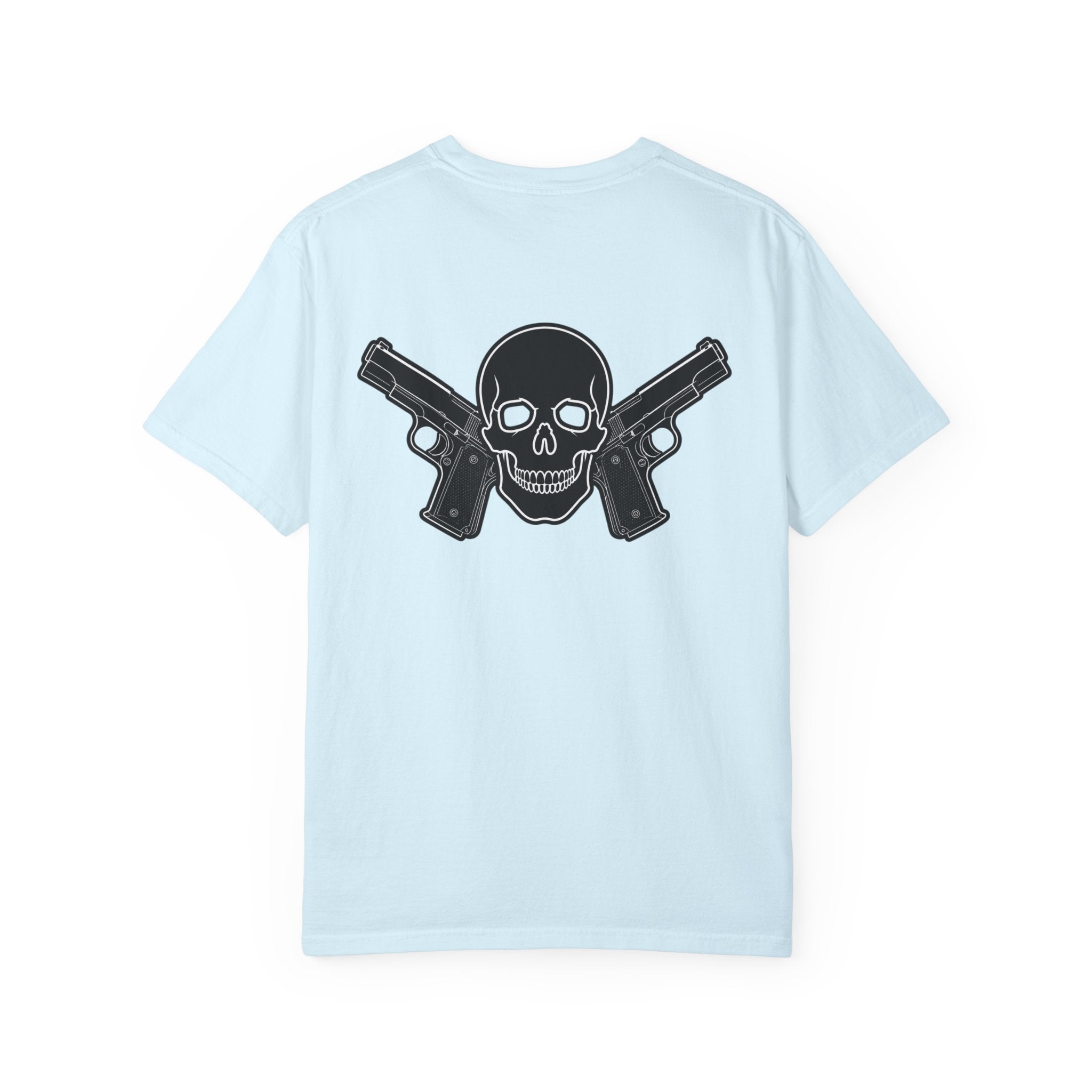 Alwayz Packin Front/ Skull and guns back
