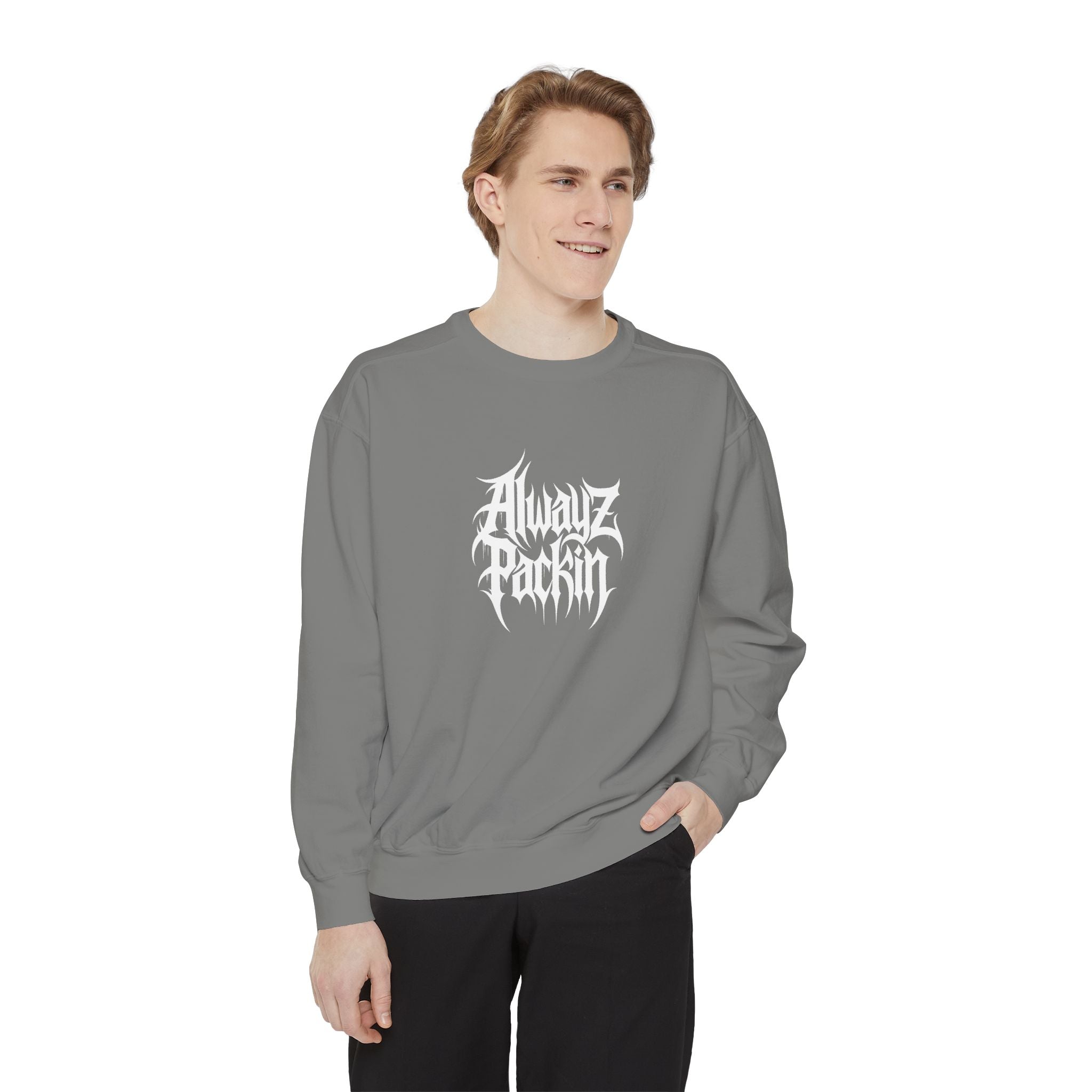 Alwayz Packin Front/ Skull Guns Back Sweatshirt