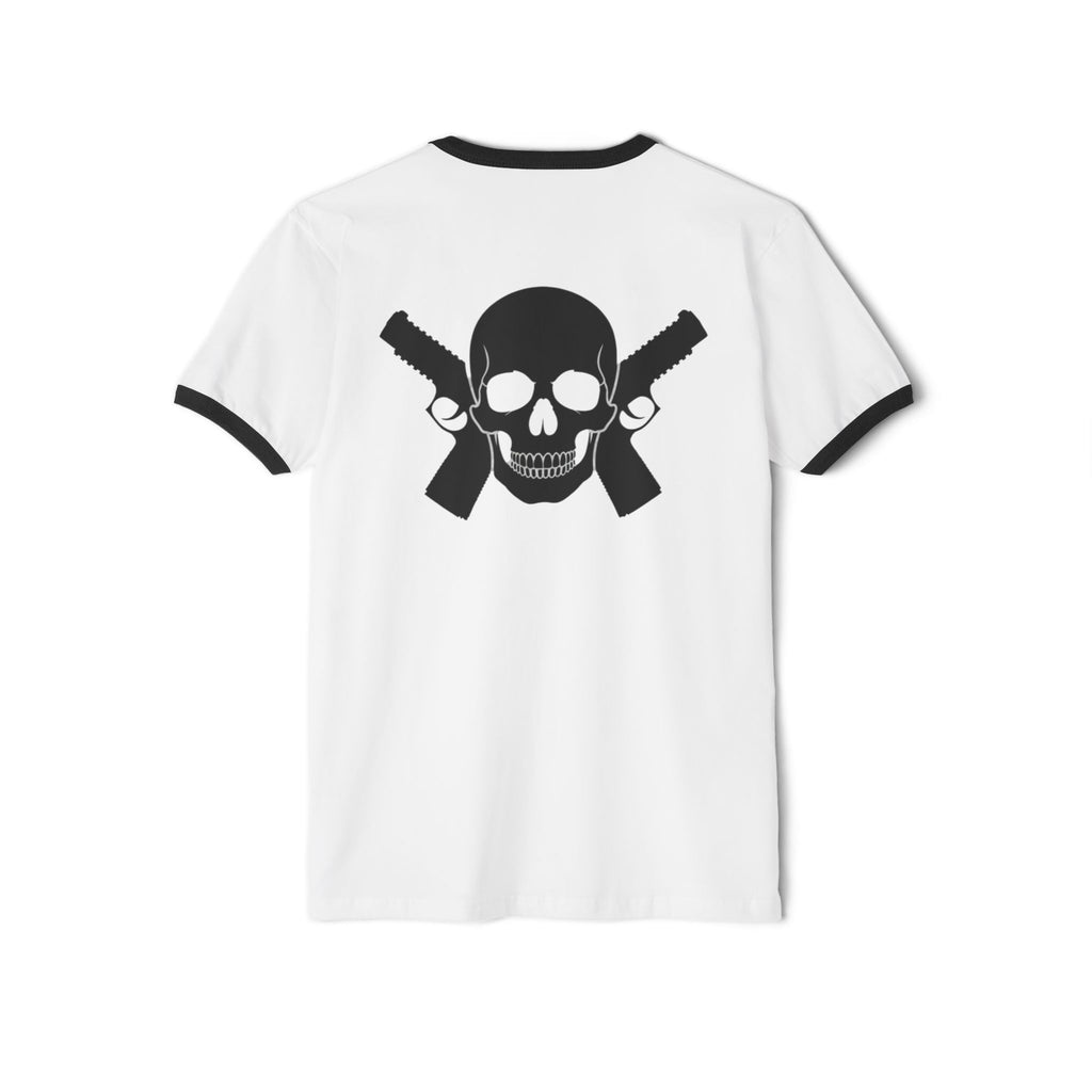 Alwayz Packin on Front Skull and Cross Bones on Back Retro Casual Tee