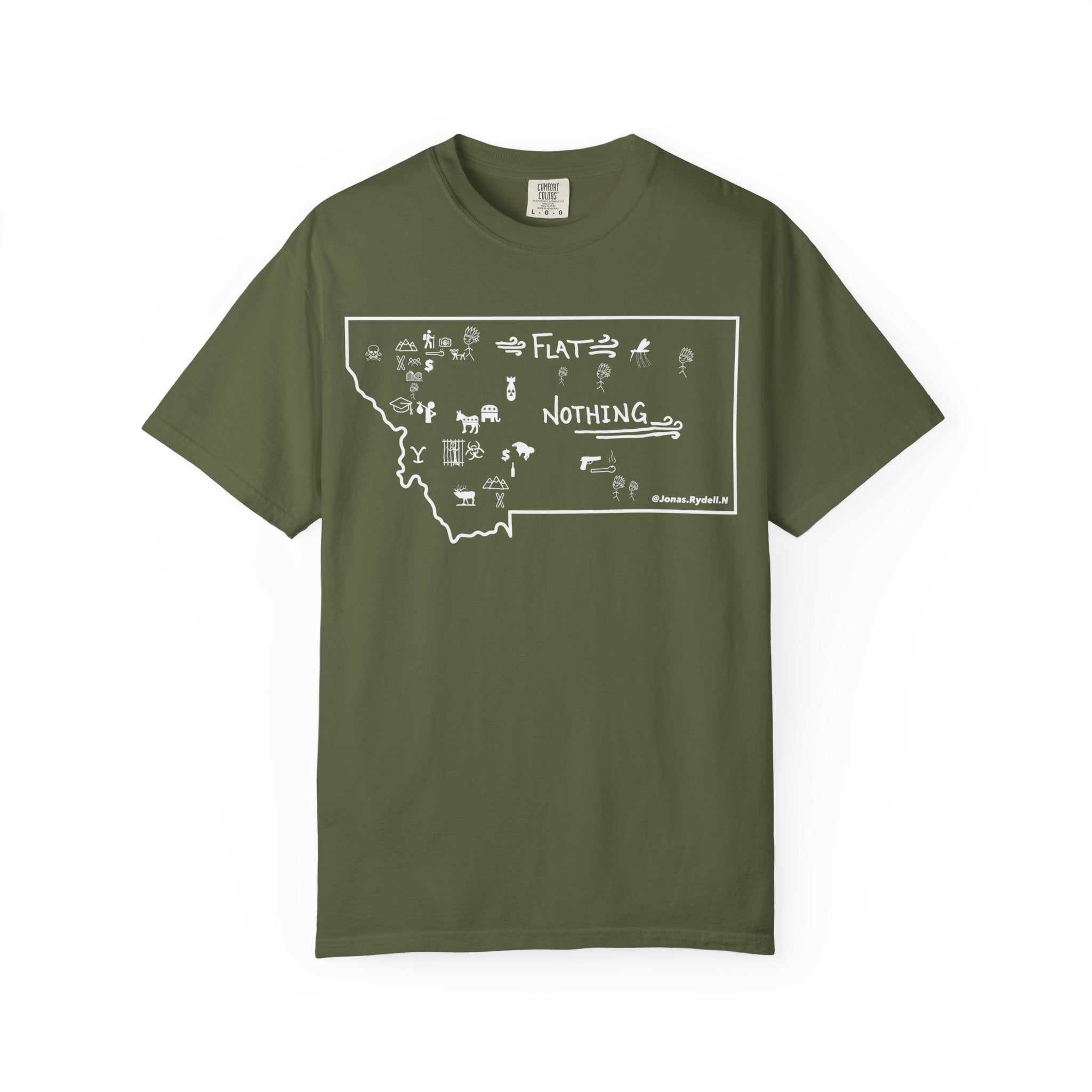 The Real Montana Map T-Shirt