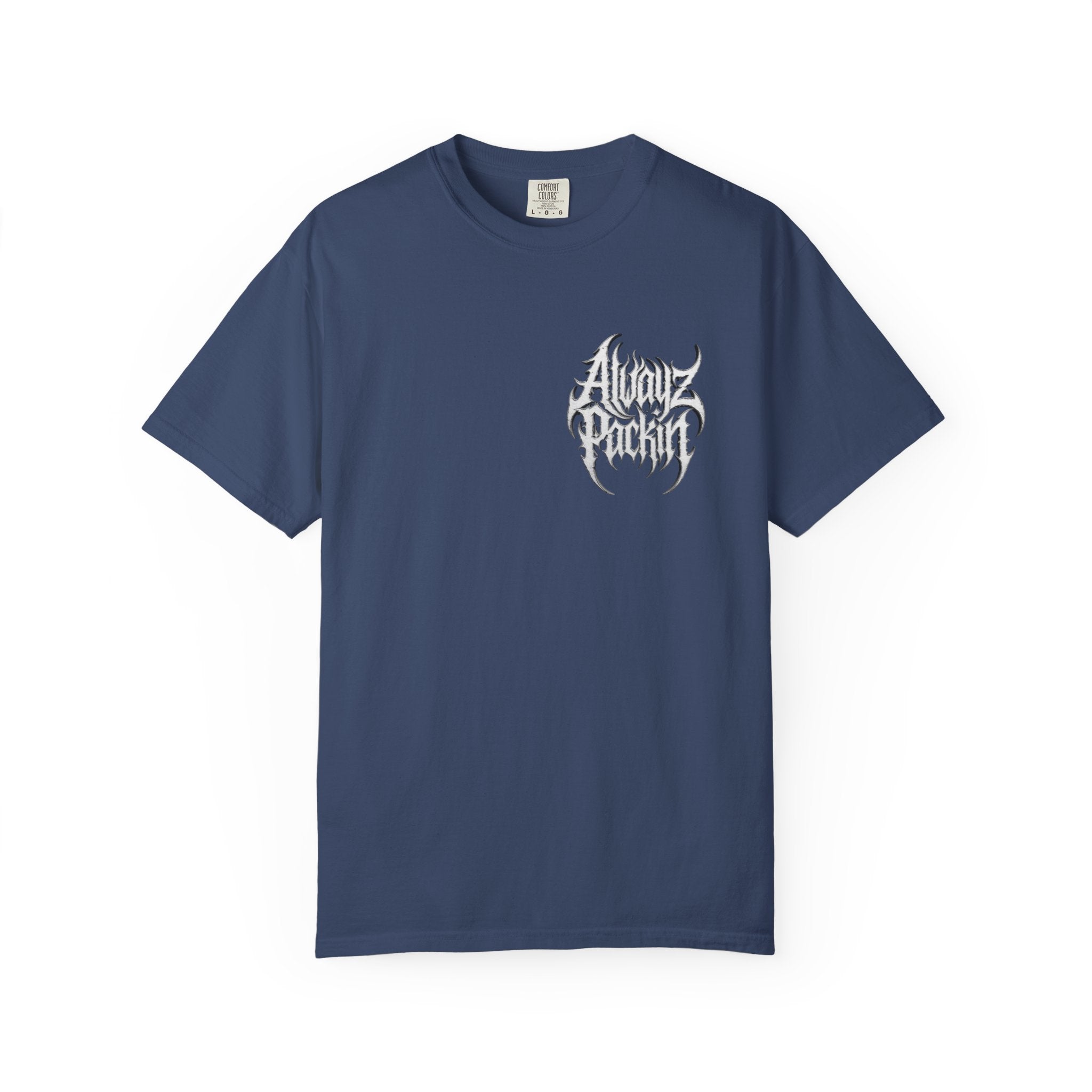 Alwayz Packin Heavy Metal Print T-Shirt