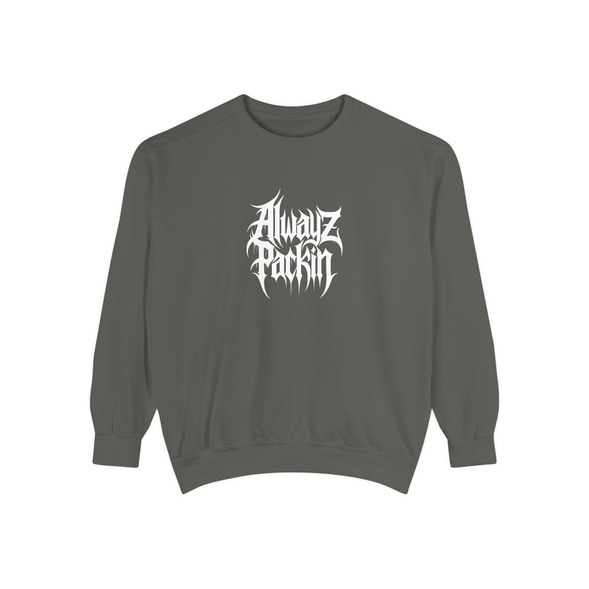 Alwayz Packin Front/ Skull Guns Back Sweatshirt