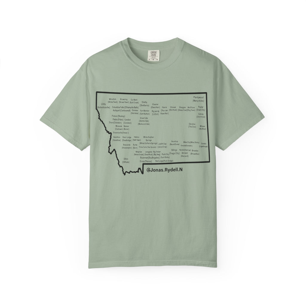 Montana Towns and Nicknames T-Shirt