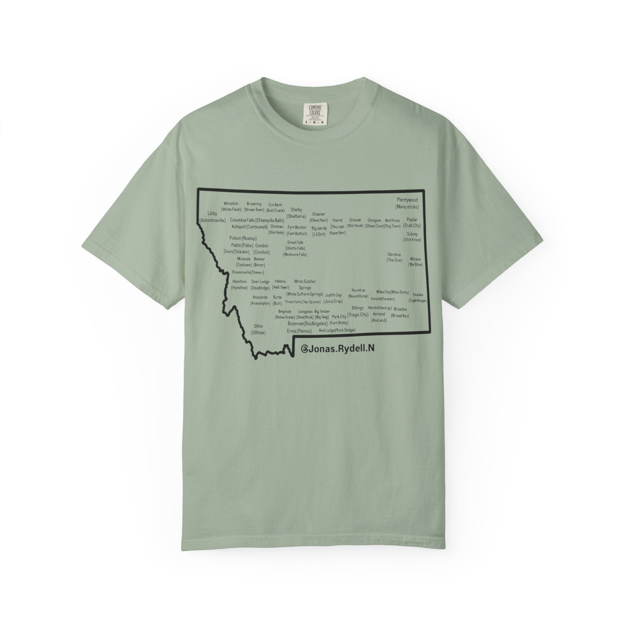 Montana Towns and Nicknames T-Shirt