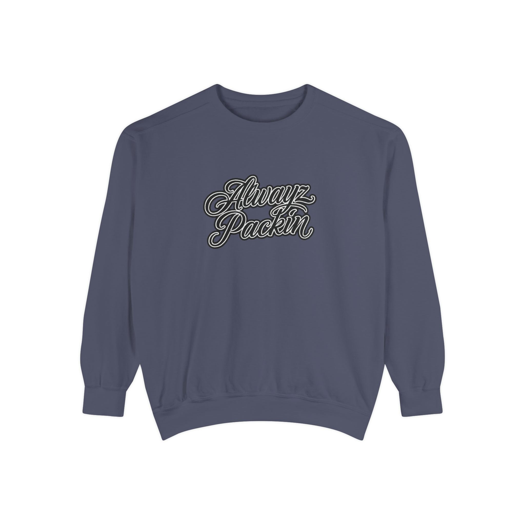Alwayz Packin Front/ Skull and Guns Back Sweatshirt