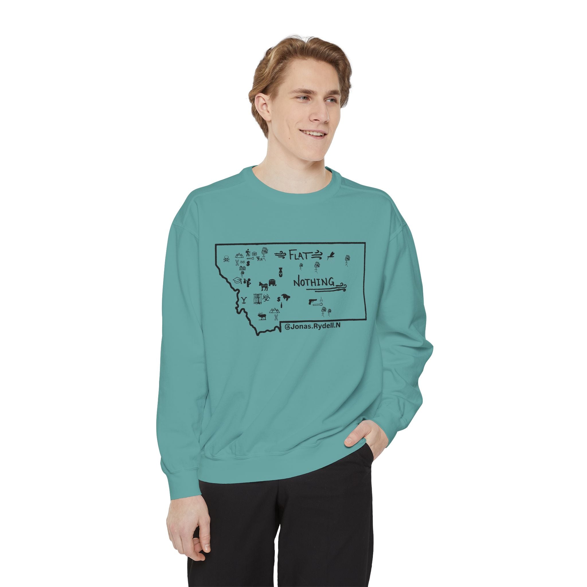 Original Montana Map Sweatshirt