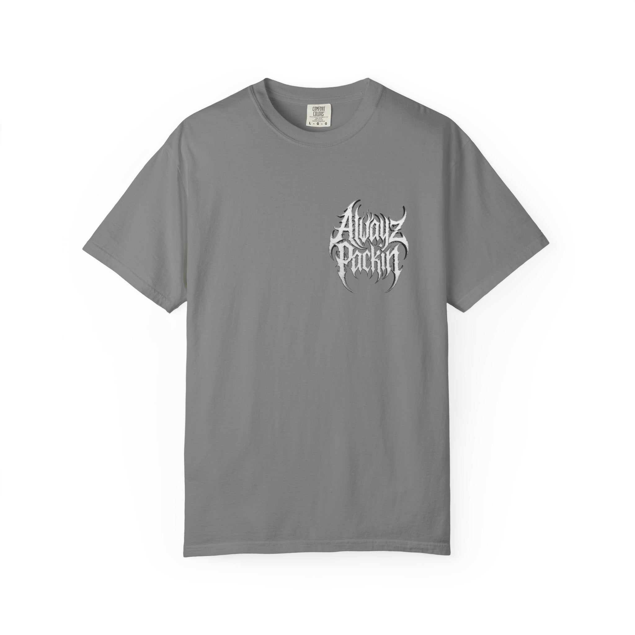 Alwayz Packin Heavy Metal Print T-Shirt