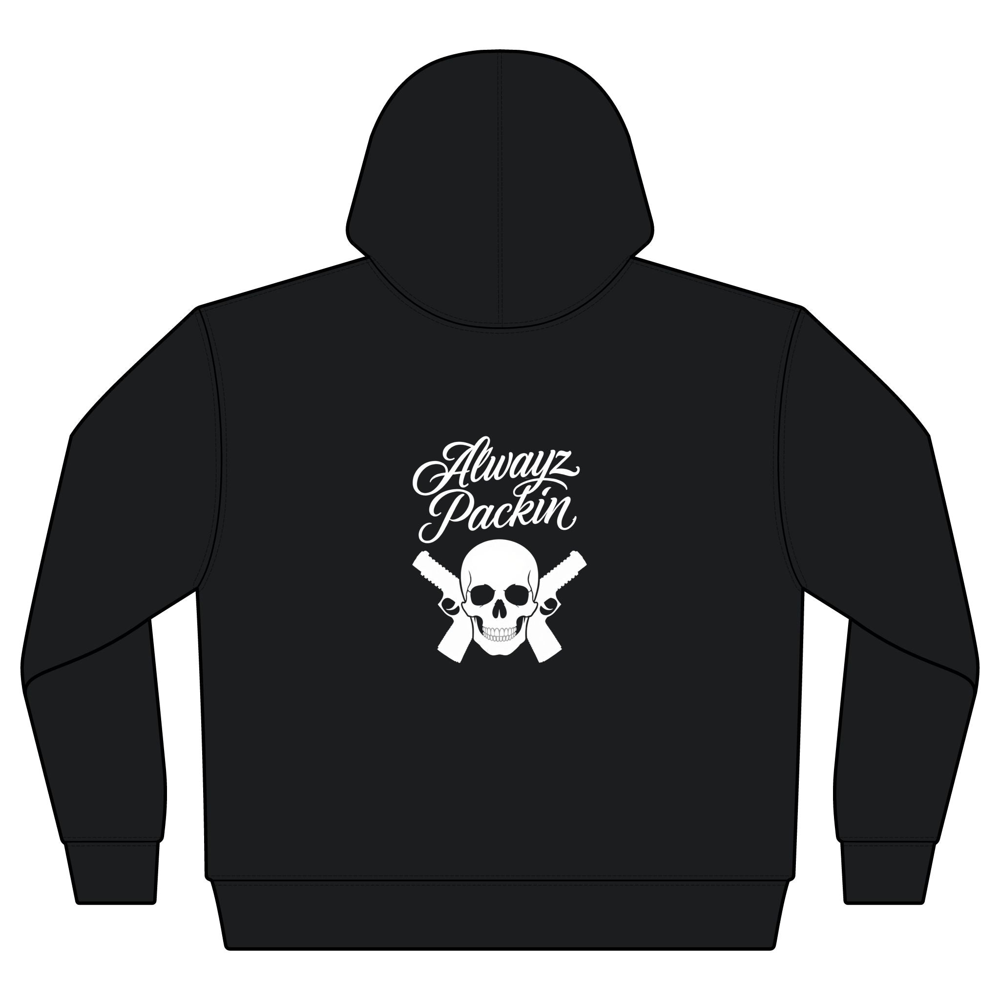 Alwayz Packin Men's Sherpa-Lined Full-Zip Hooded Sweatshirt