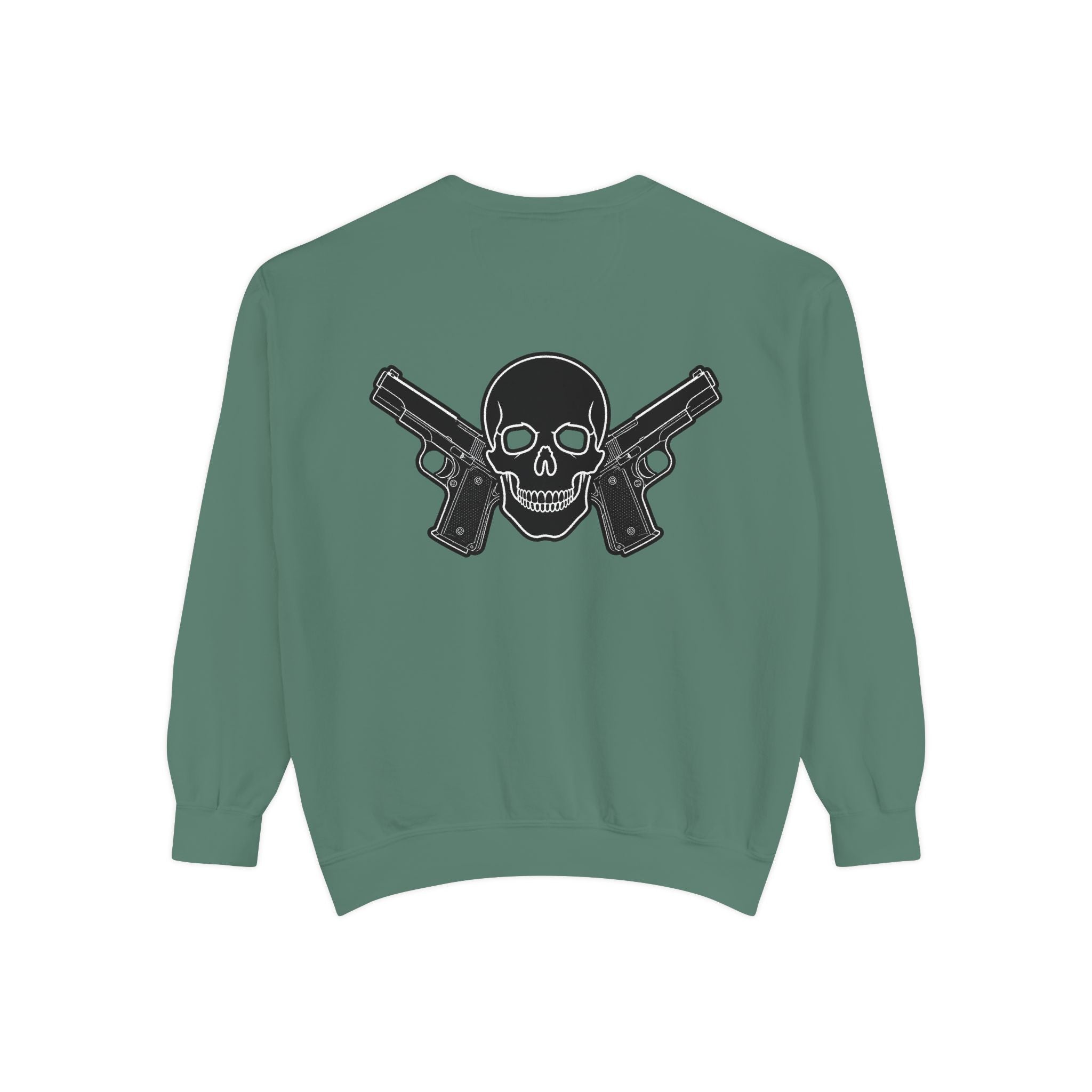 Alwayz Packin Front/ Skull and Guns Back Sweatshirt