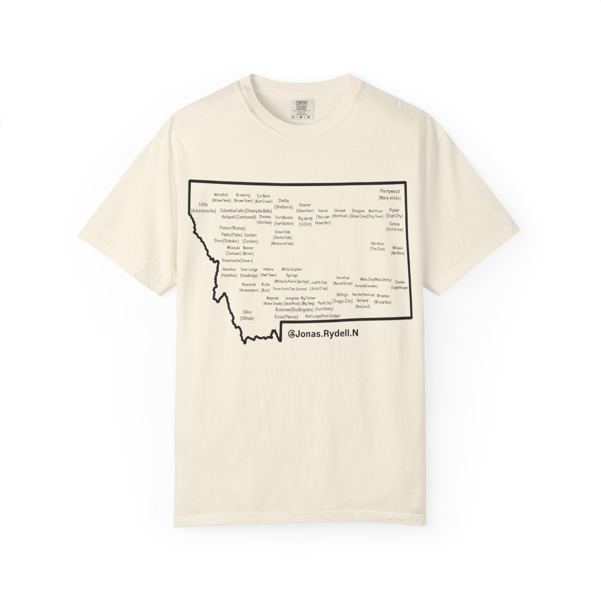 Montana Towns and Nicknames T-Shirt