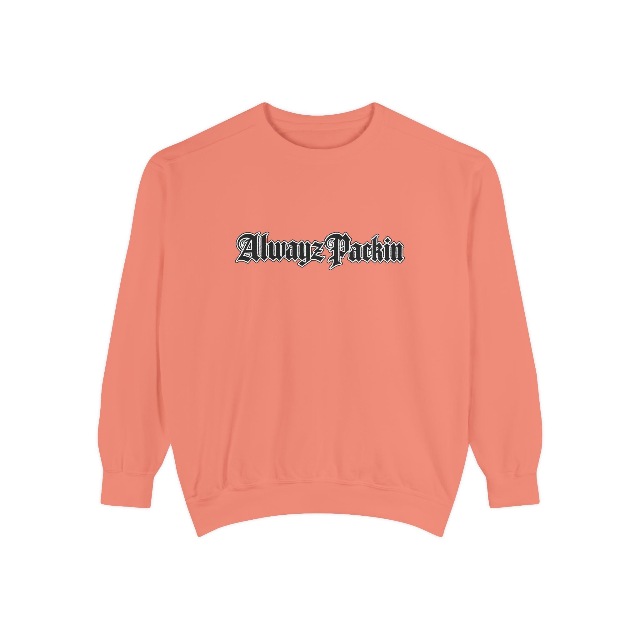 Alwayz Packin Front/ Skull and Guns with Rocker Back Sweatshirt