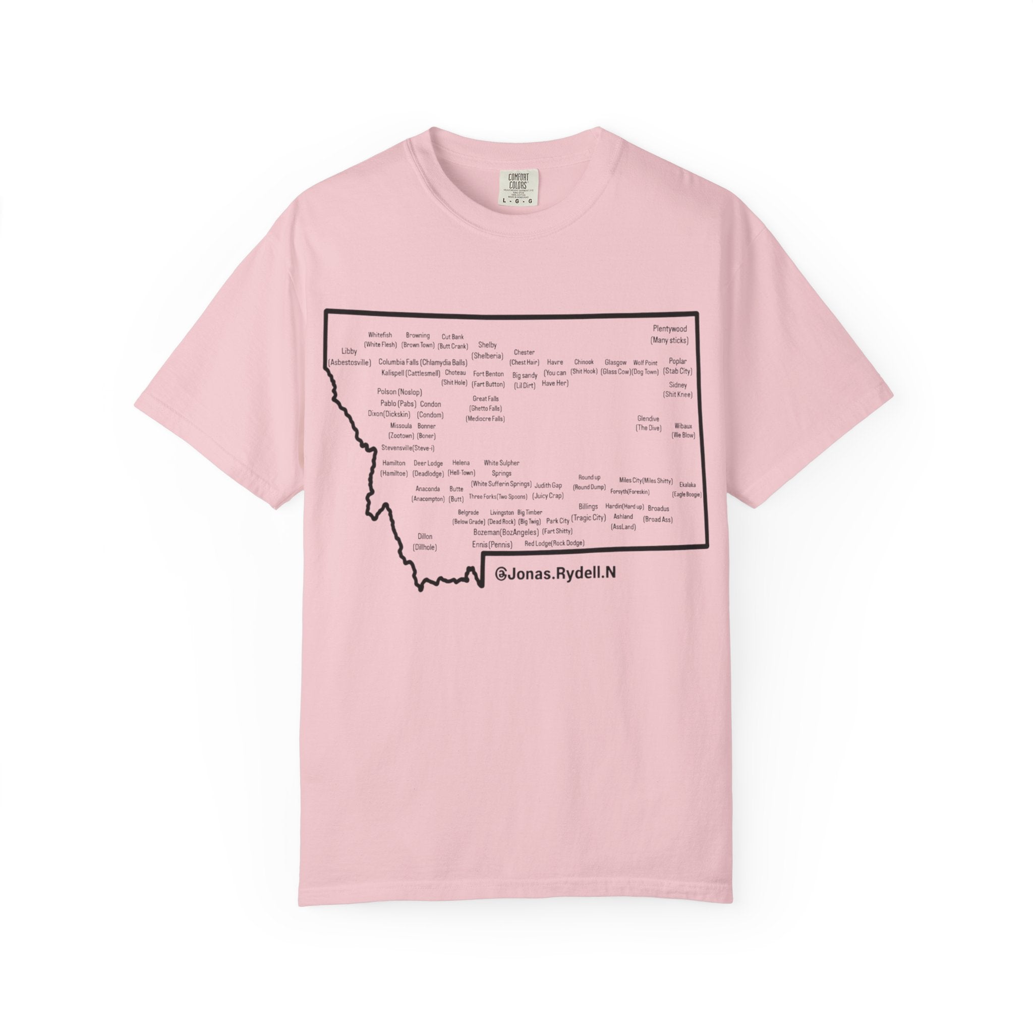Montana Towns and Nicknames T-Shirt