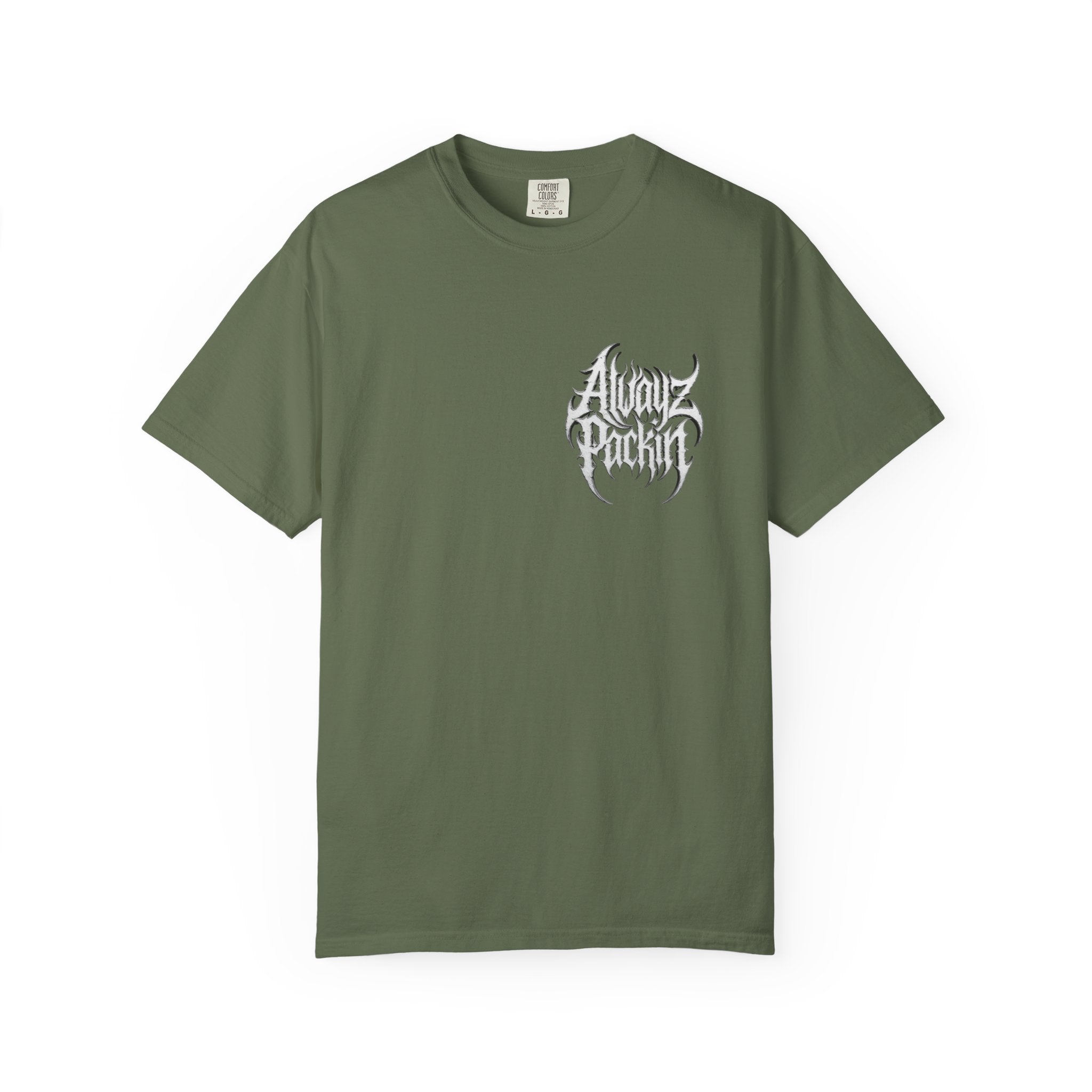 Alwayz Packin Heavy Metal Print T-Shirt