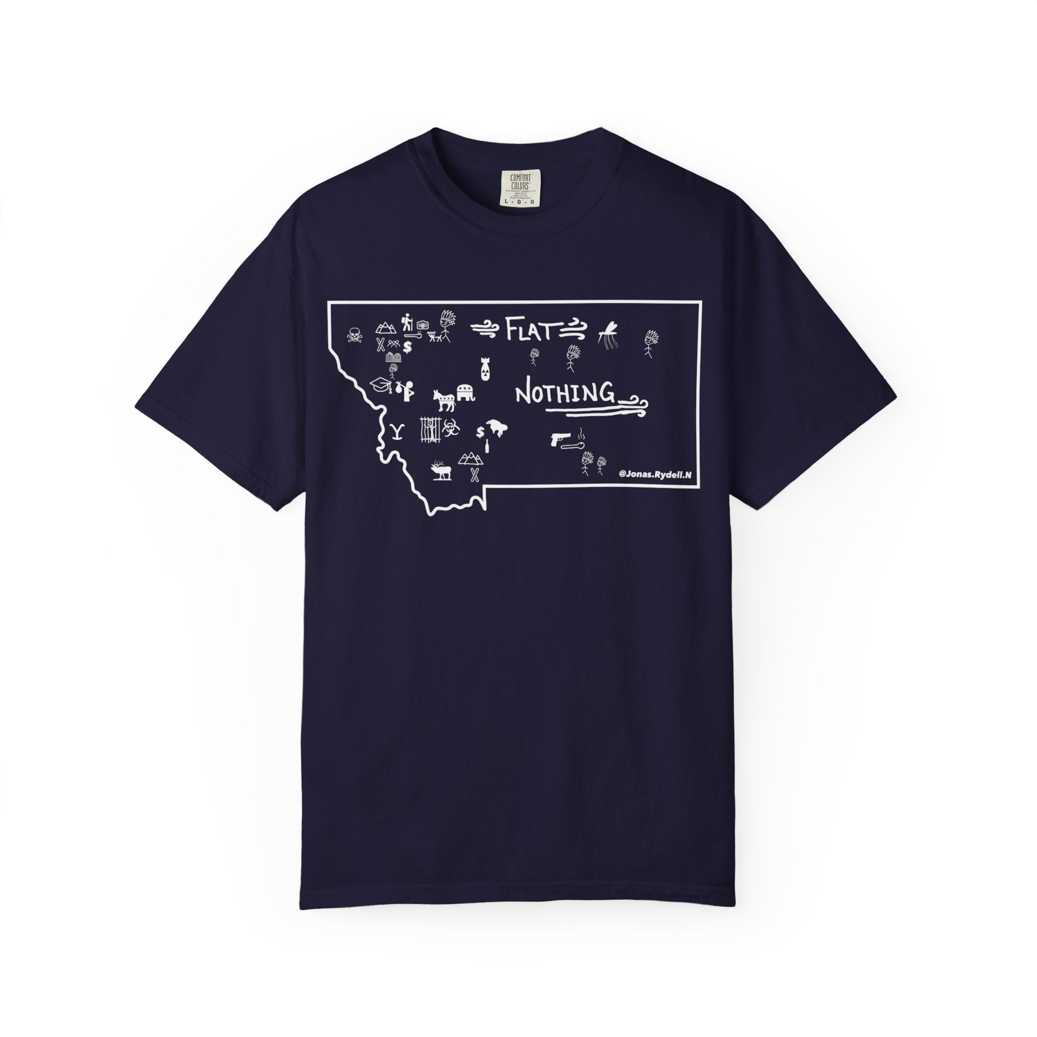 The Real Montana Map T-Shirt