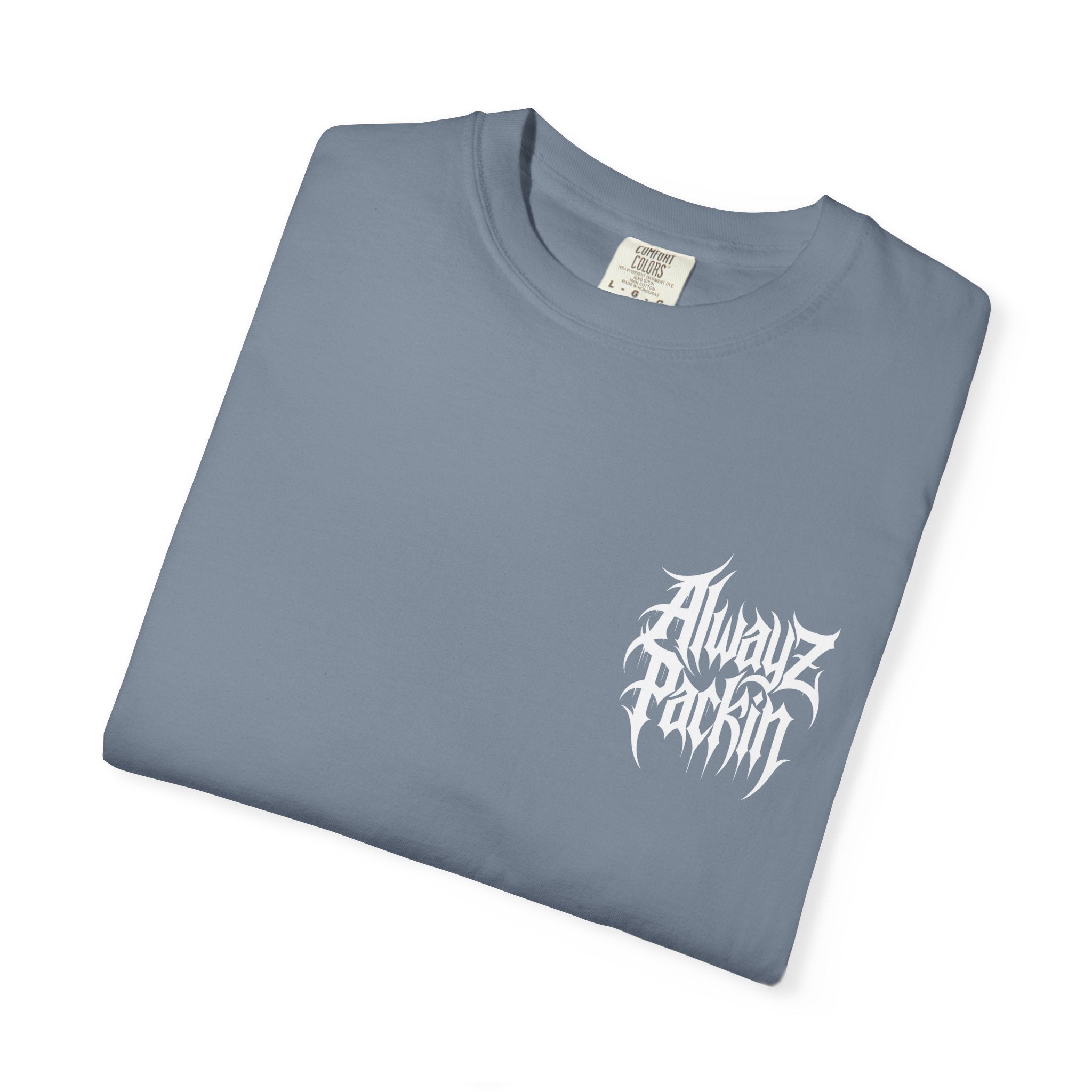 Alwayz Packin Metal Print Front/ Skull and Bones in back
