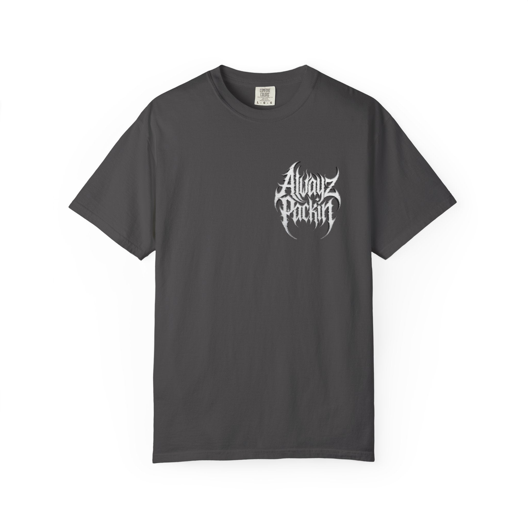 Alwayz Packin Heavy Metal Print T-Shirt