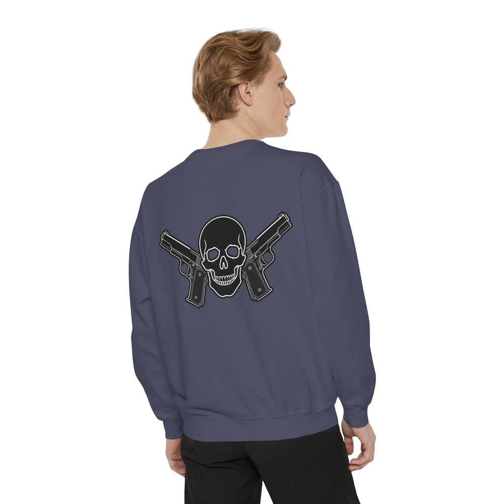 Alwayz Packin Front/ Skull and Guns Back Sweatshirt