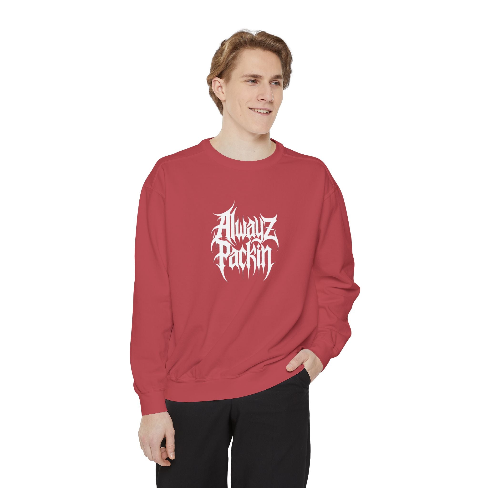 Alwayz Packin Front/ Skull Guns Back Sweatshirt