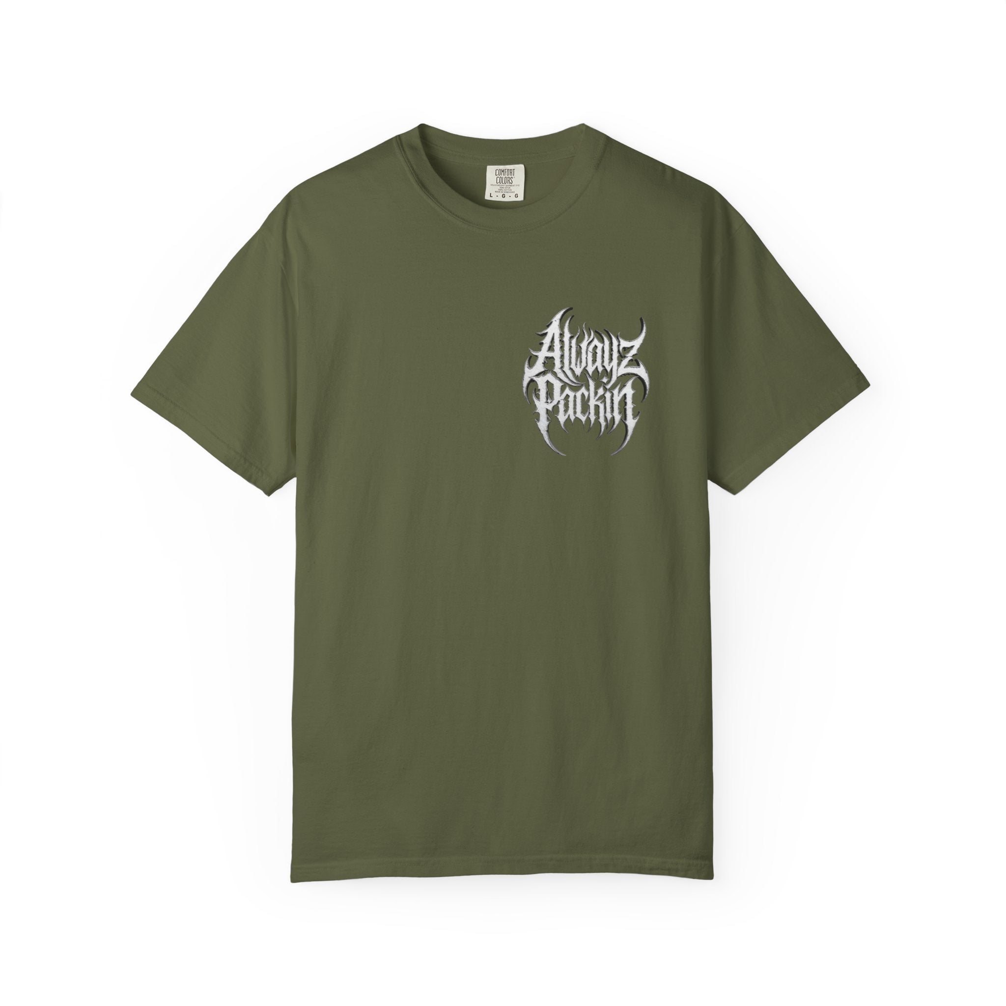 Alwayz Packin Heavy Metal Print T-Shirt