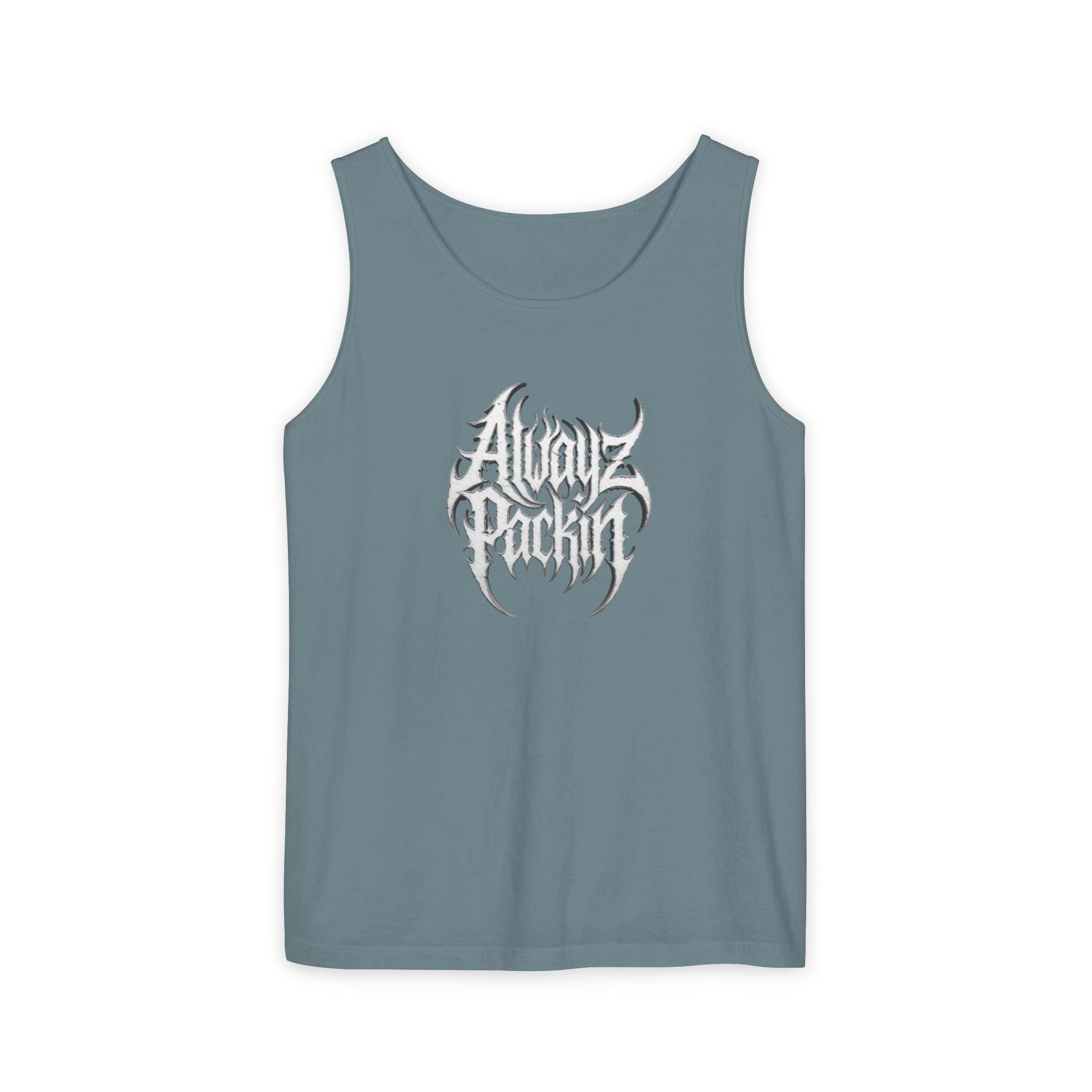 Alwayz Packin Heavy Metal Print Tank Top!