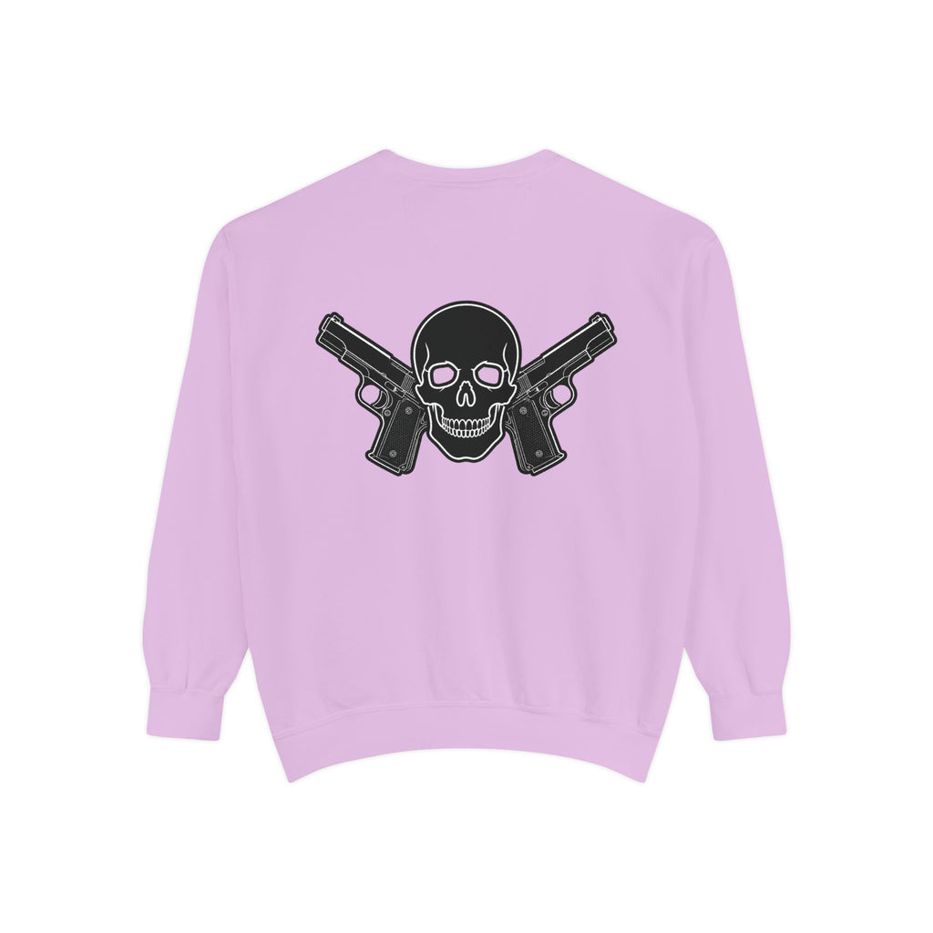 Alwayz Packin Front/ Skull and Guns Back Sweatshirt