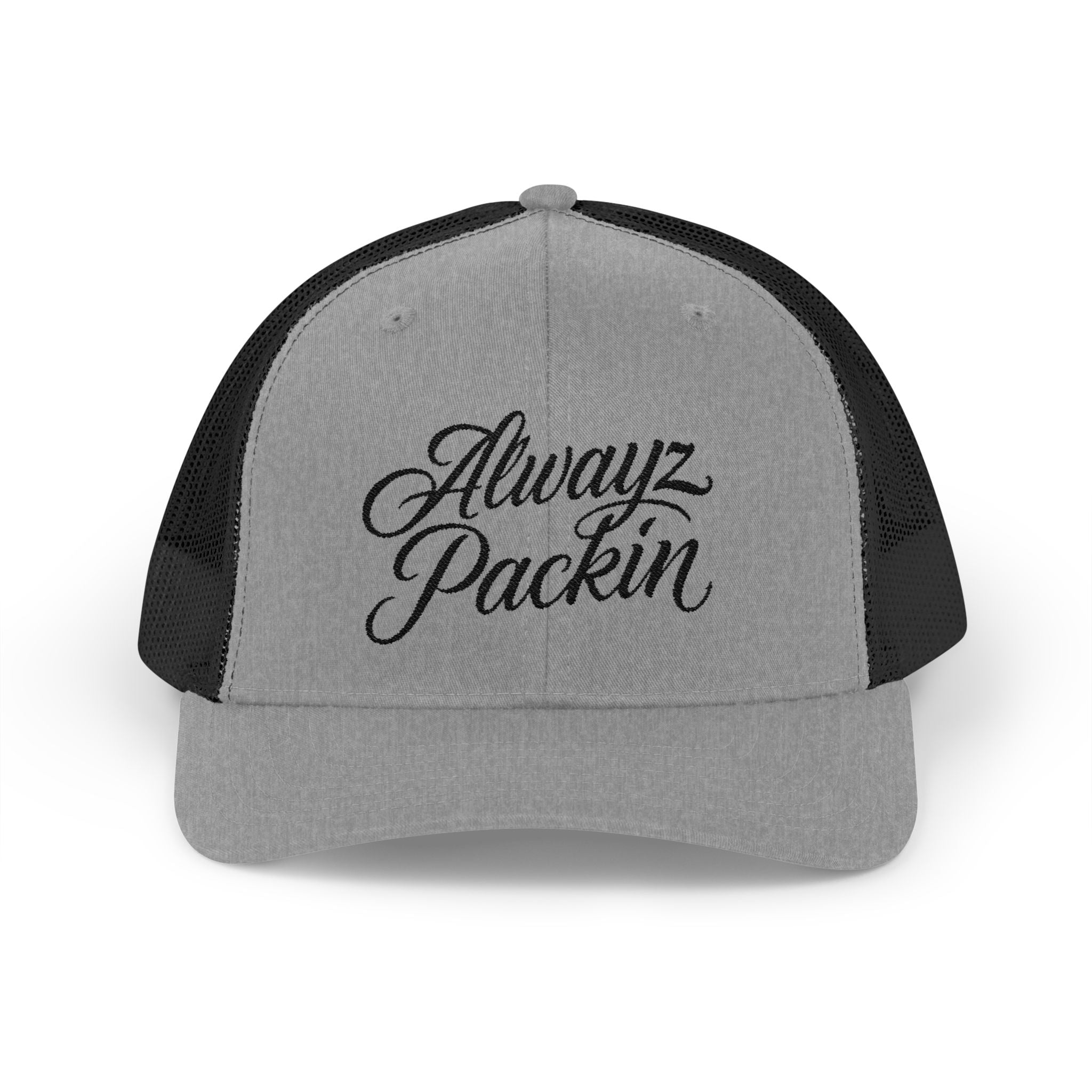 Alwayz Packin Trucker Cap — Embroidered Snapback Hat