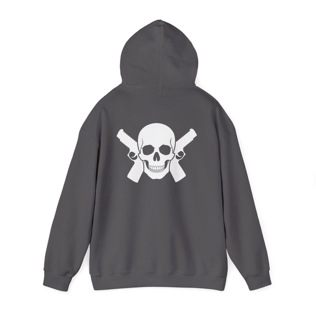 Alwayz packin Front/ Skull and guns back
