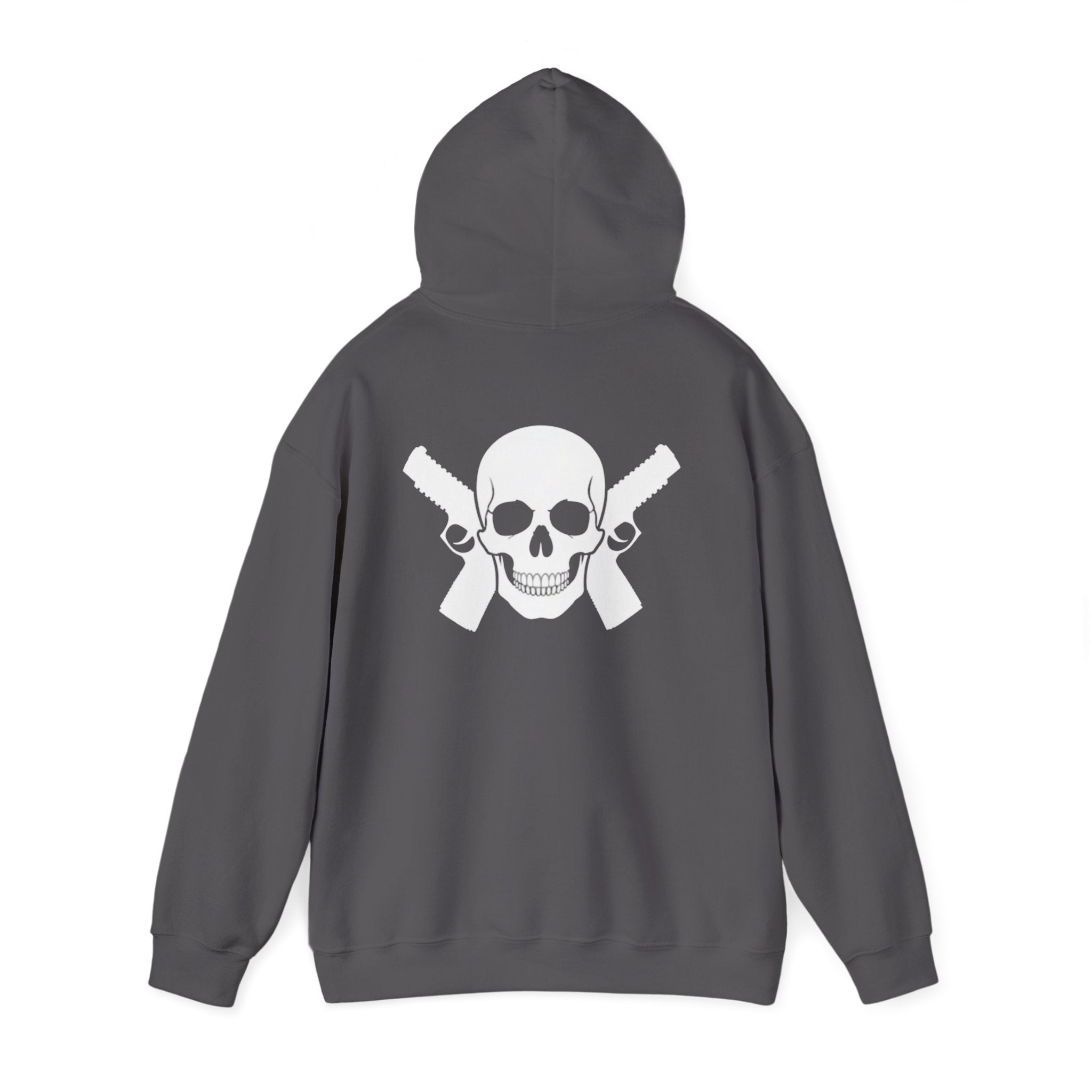 Alwayz packin Front/ Skull and guns back