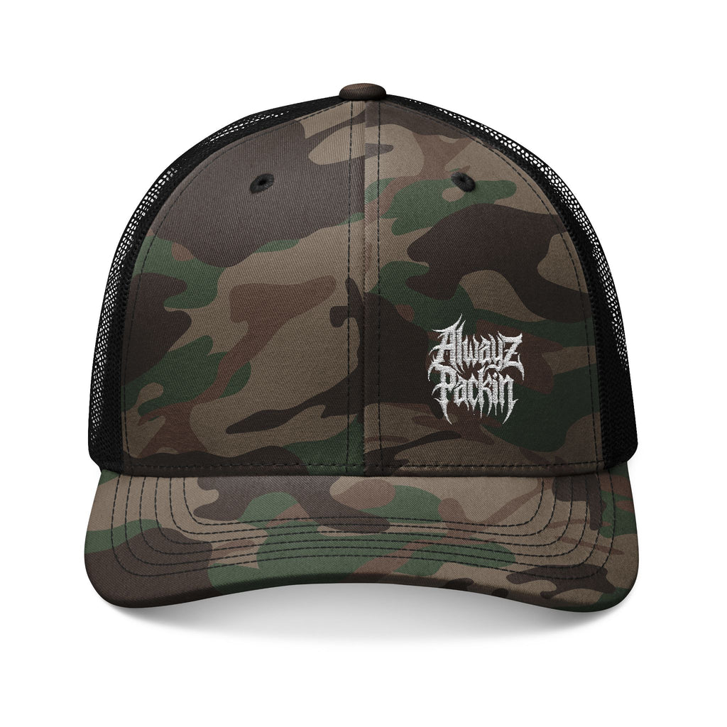 Camouflage Alwayz Packin Trucker Hat (Embroidery)