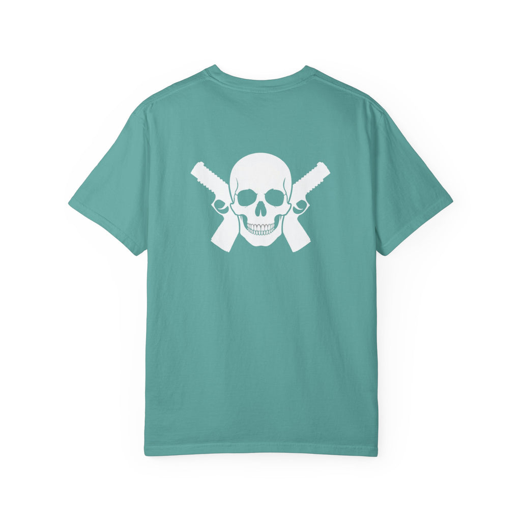Alwayz Packin Metal Print Front/ Skull and Bones in back