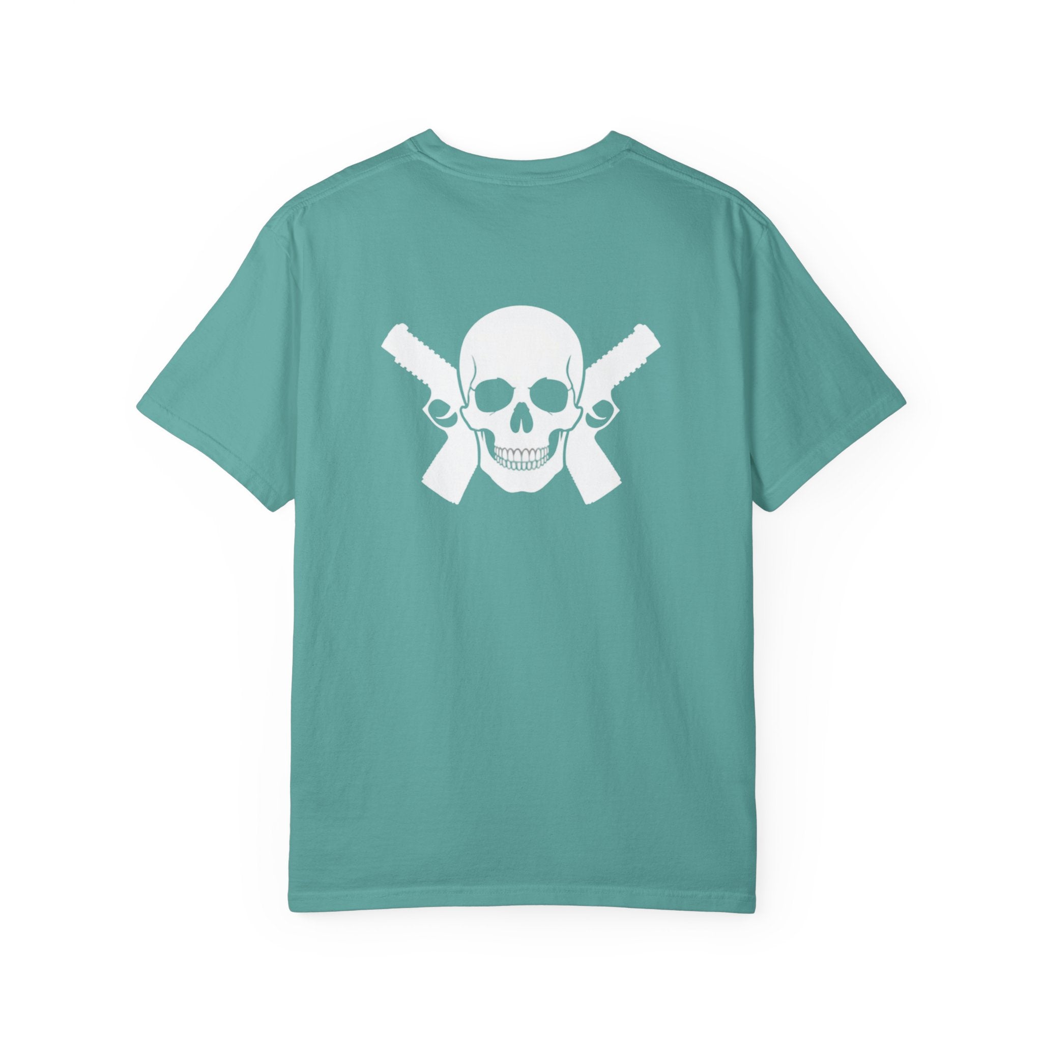 Alwayz Packin Metal Print Front/ Skull and Bones in back