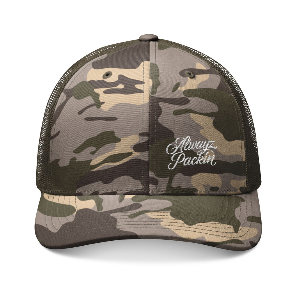 Camouflage Alwayz Packin Trucker Hat (Embroidery)
