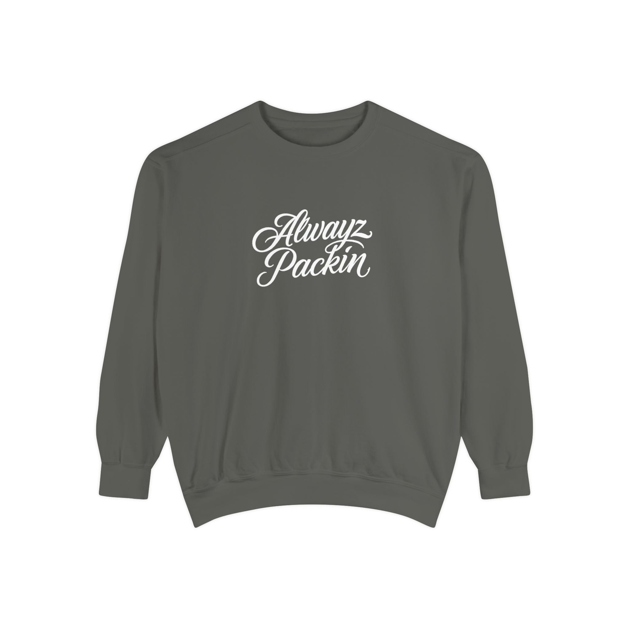 Alwayz Packin Front/ Skull and Guns Back Sweatshirt